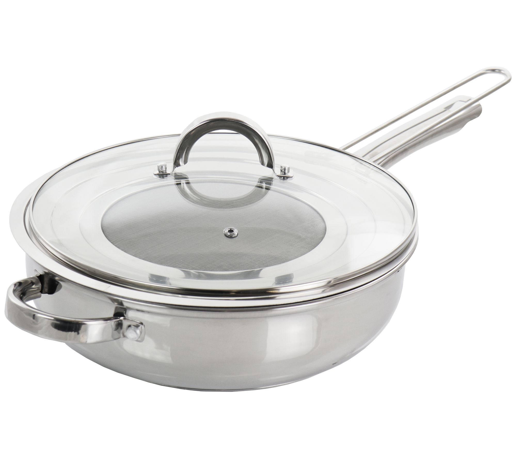 Oster Sangerfield 4 Quart Stainless Steel Dutch Oven with Lid and