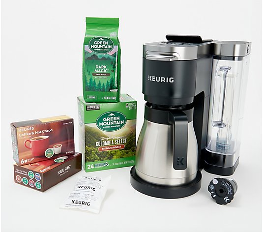 Keurig K-Duo Plus Coffee Maker w/ 36 K-Cups & Ground Coffee 