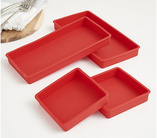 Cook's Essentials 4-pc Silicone Half-Sheet Pan Dividers