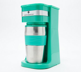 Cook's Essentials Single-Serve Coffee Maker w/ Tumbler - K51858