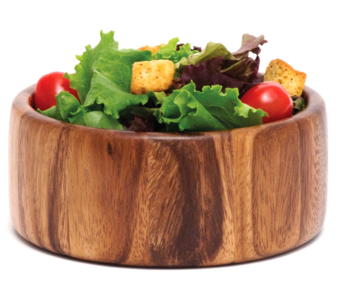 14 Inch Salad Bowl Lipper International 1174 Acacia Wave Serving