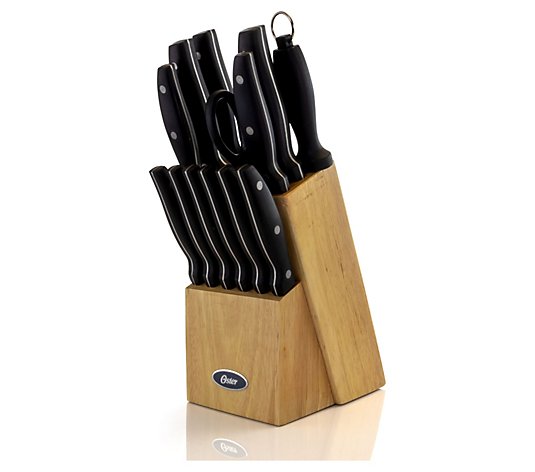 Martha Stewart 14pc Stainless Steel Cutlery Set w/ Wood Block