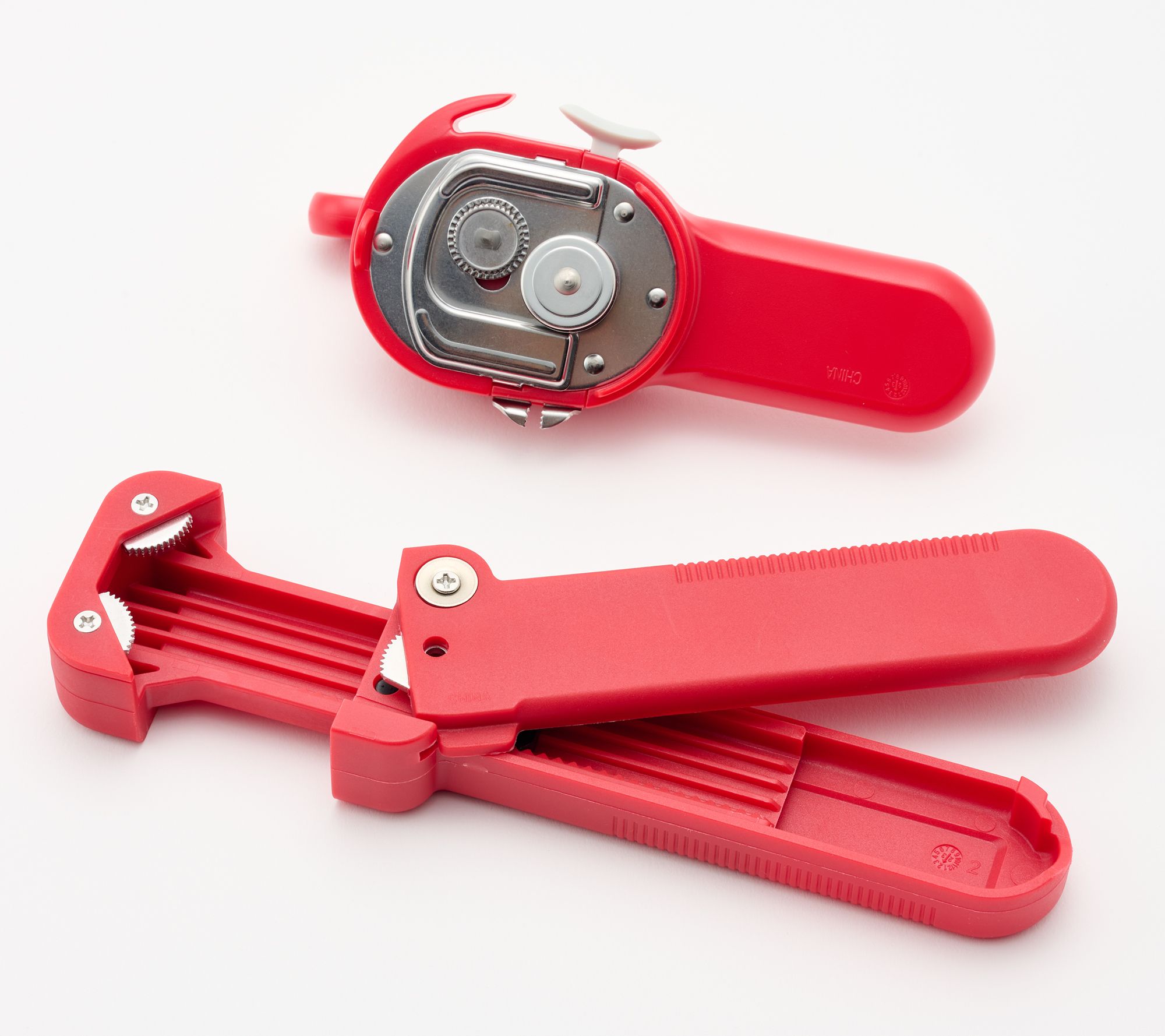 Just in from Kuhn Rikon, their 5-In-1Jar Openers! 1. Jar Opener for 1 to  3.5 inch tops. 2. Church Key bottle opener 3. Eye for small…