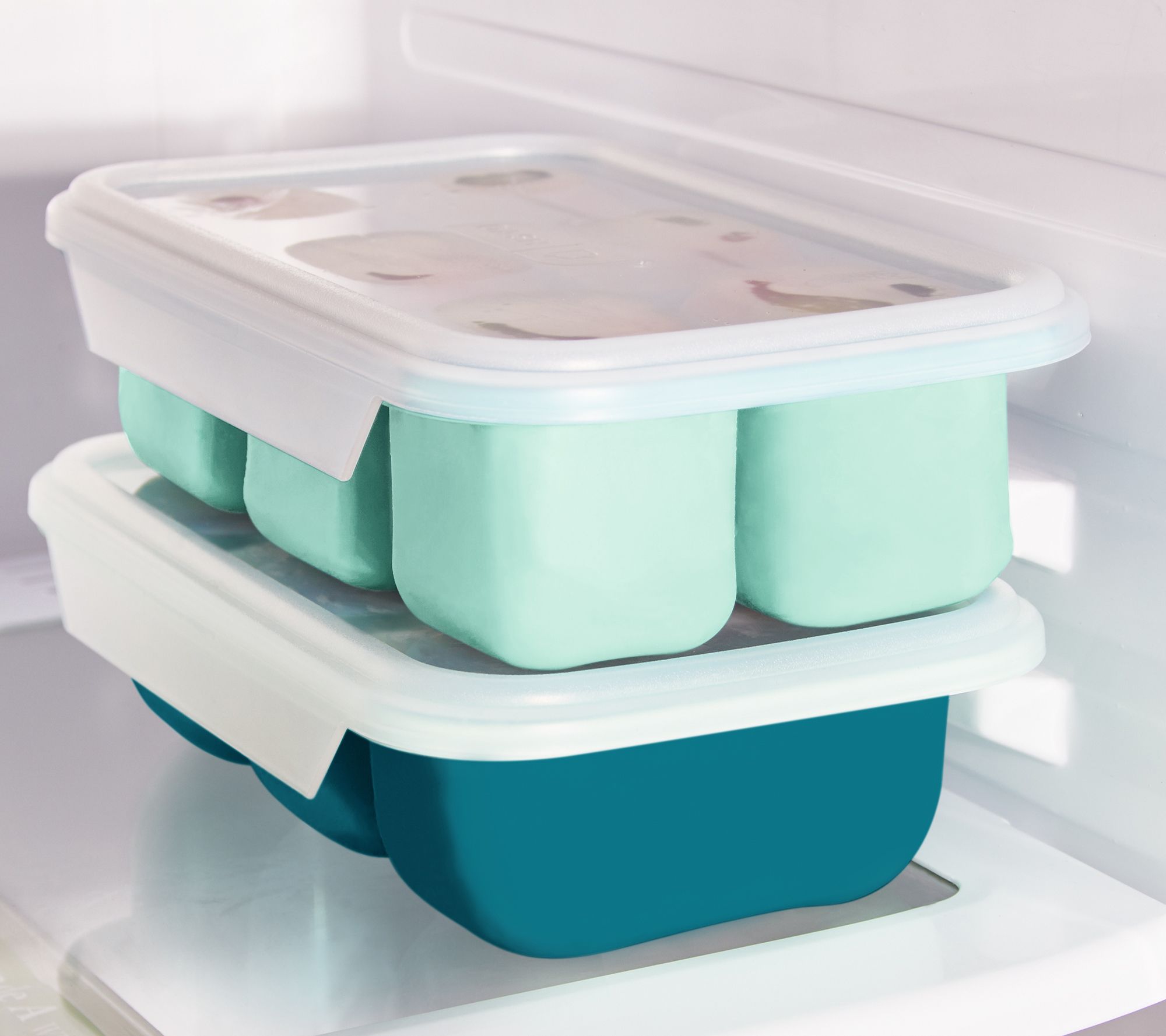 Kitchen Set with Silicone Freezer Trays and Lids - Aqua L6.91