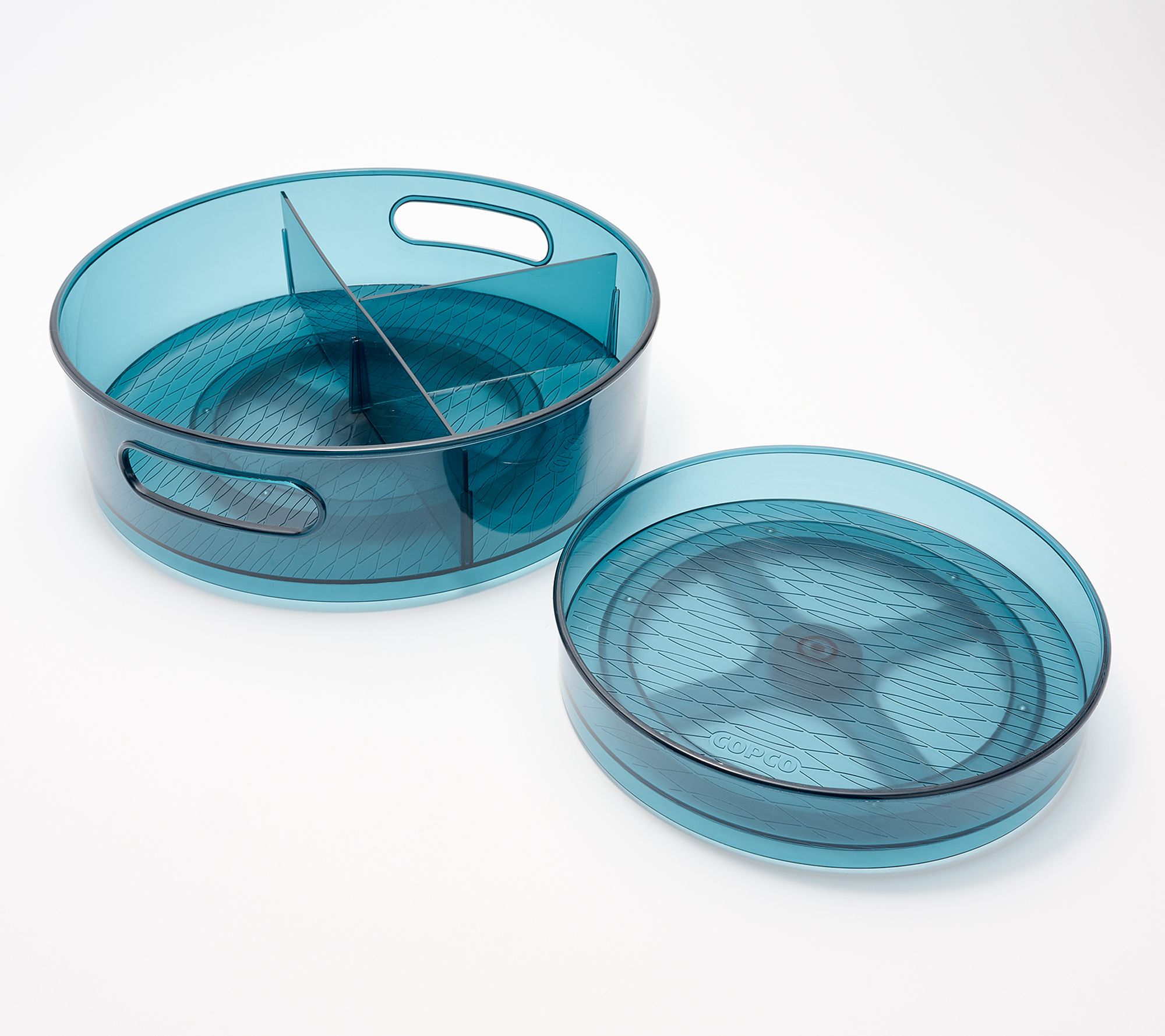 Copco 2-Piece 9" Low Wall & 12" High Wall Colored Body Turntables