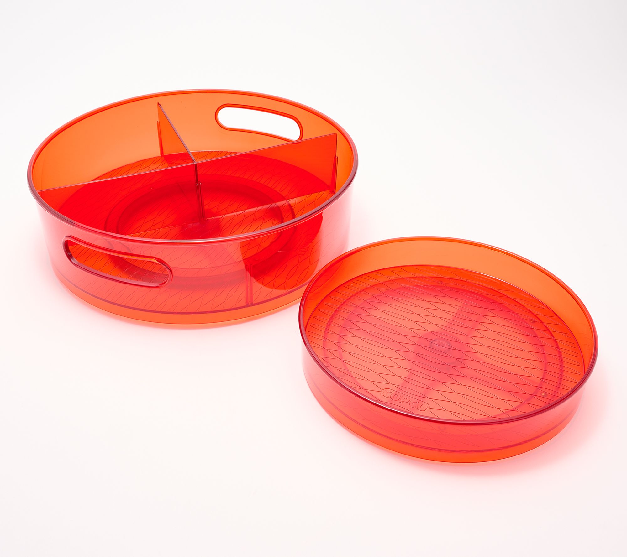 Copco 2-Piece 9" Low Wall & 12" High Wall Colored Body Turntables