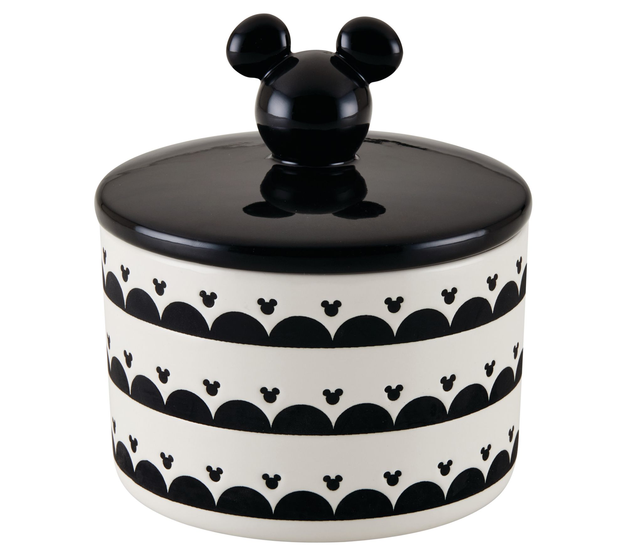 Disney Home 3.5 Cup Monochrome Medium Ceramic C anister w/ Lid