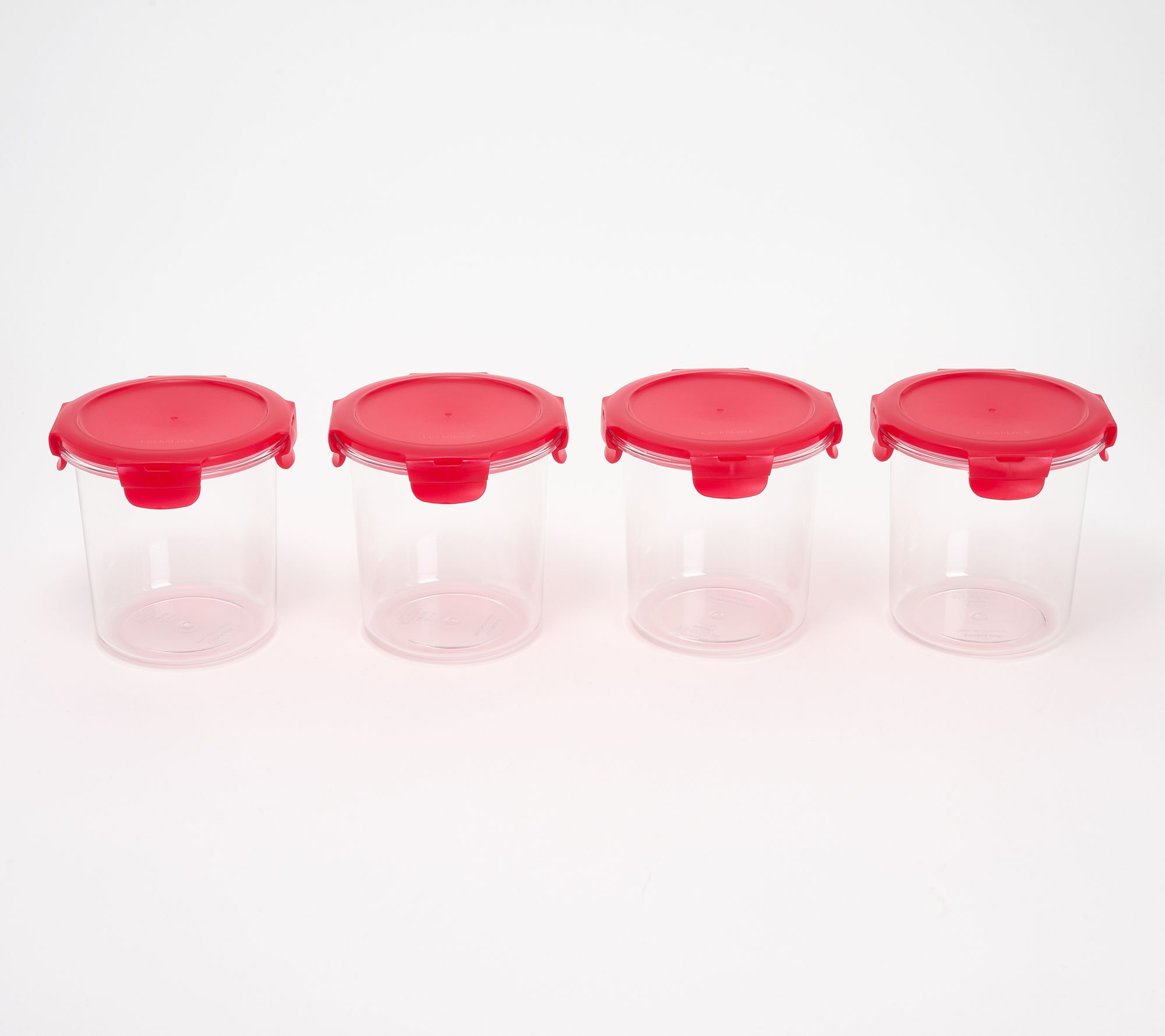 LocknLock Set of (4) 3-Cup Tritan Canisters