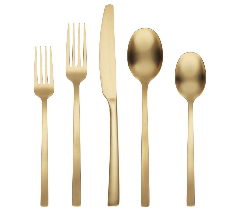 Cambridge Beacon Gold Satin 45-Piece Flatware S et