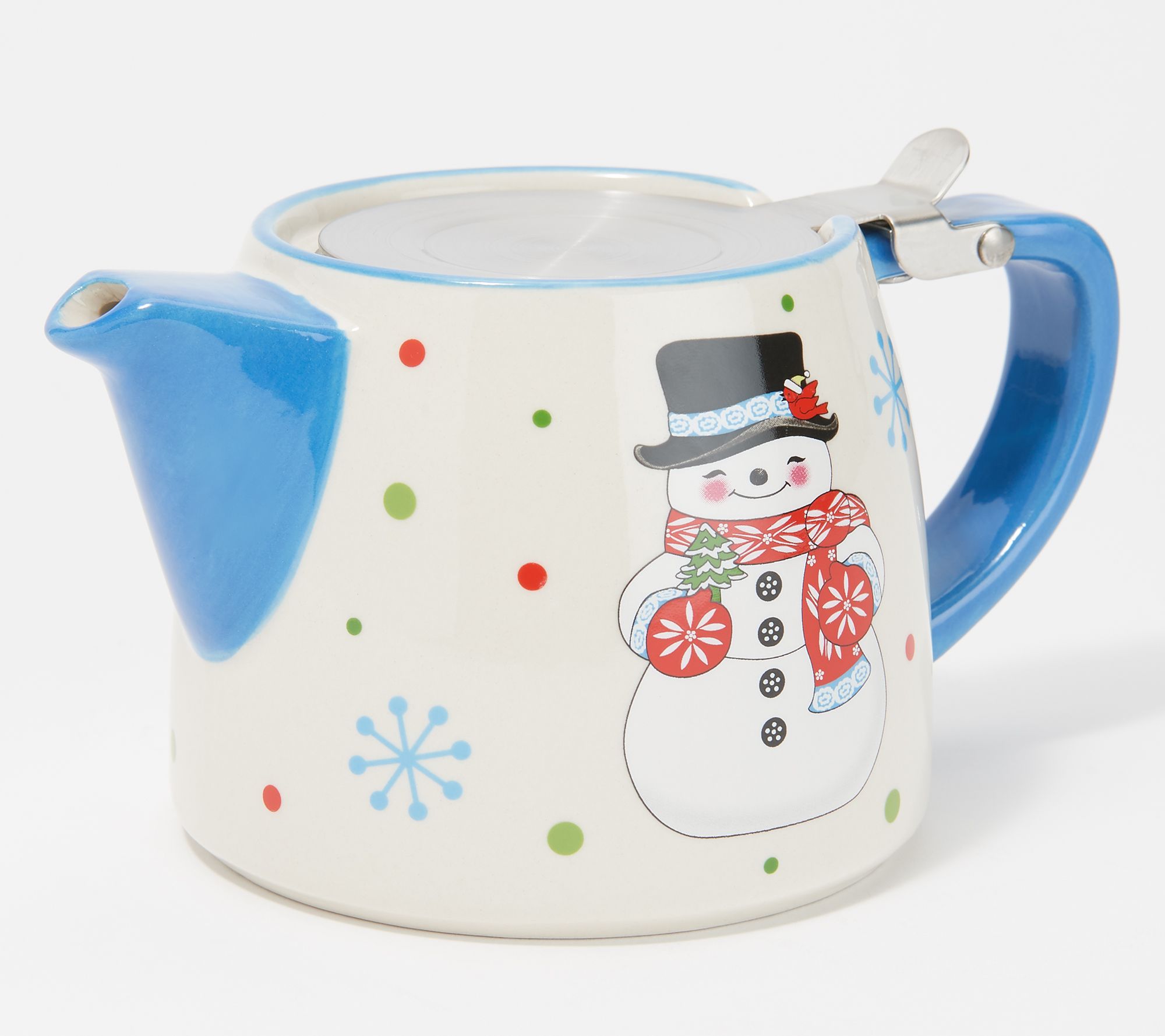 "As Is" Temptations Seasonal 18oz Teapot with Strainer
