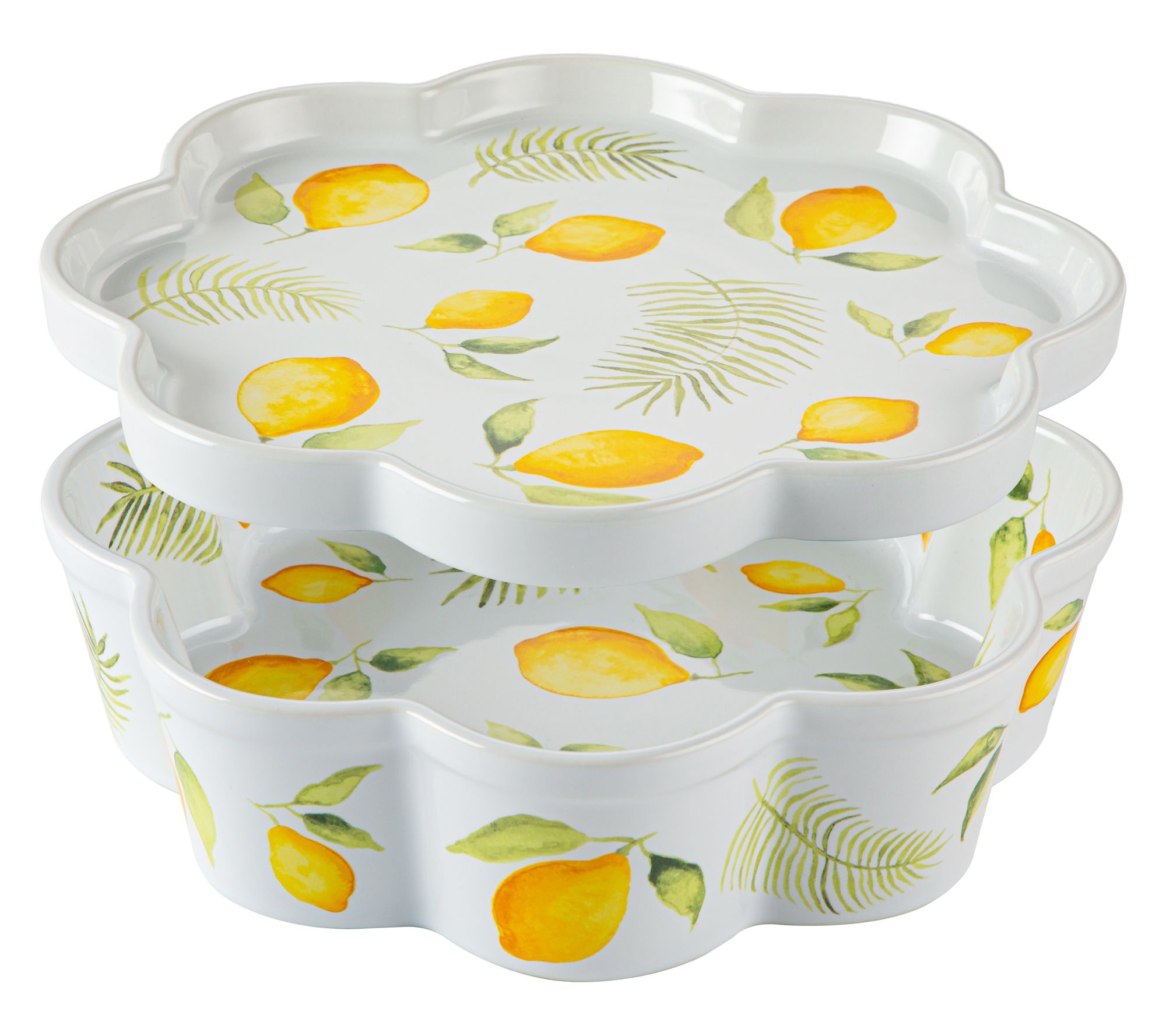 Temp-tations Seasonal Nostalgic 2.5qt Flower-Shaped Baker w/ Lid-it
