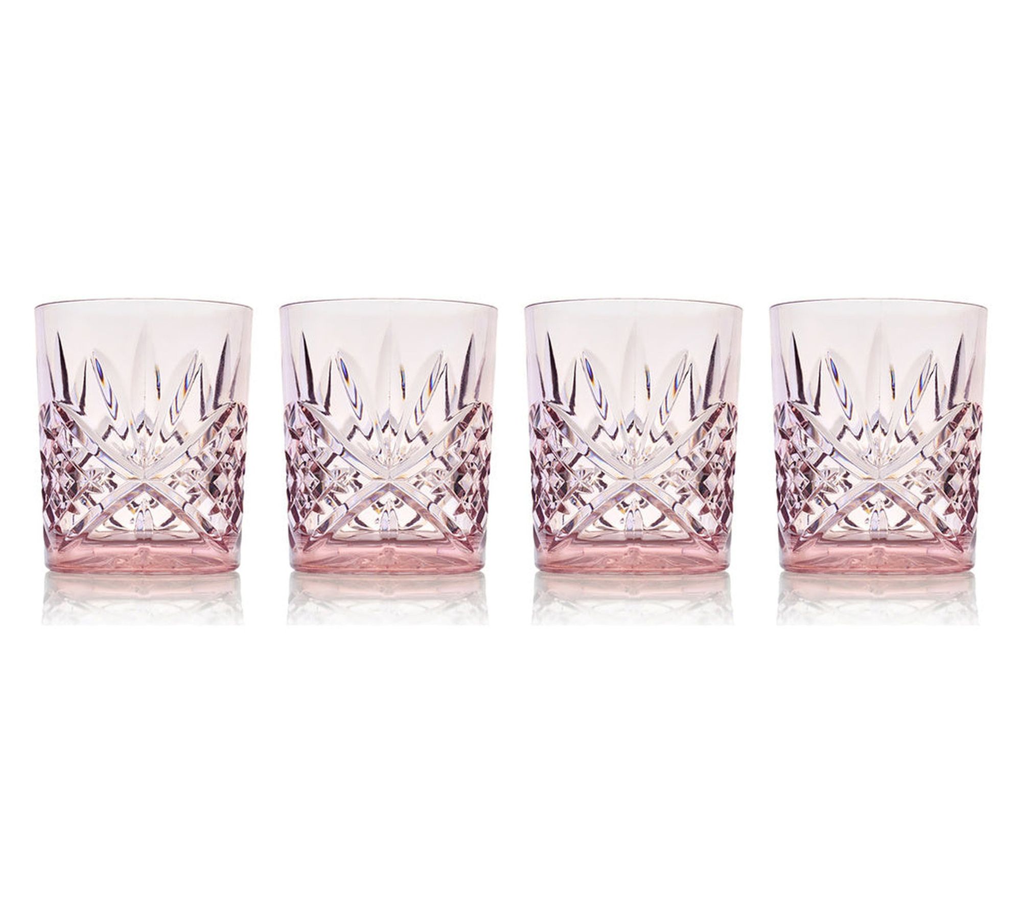 Godinger Dublin Acrylic Double Old Fashion, Set of 4