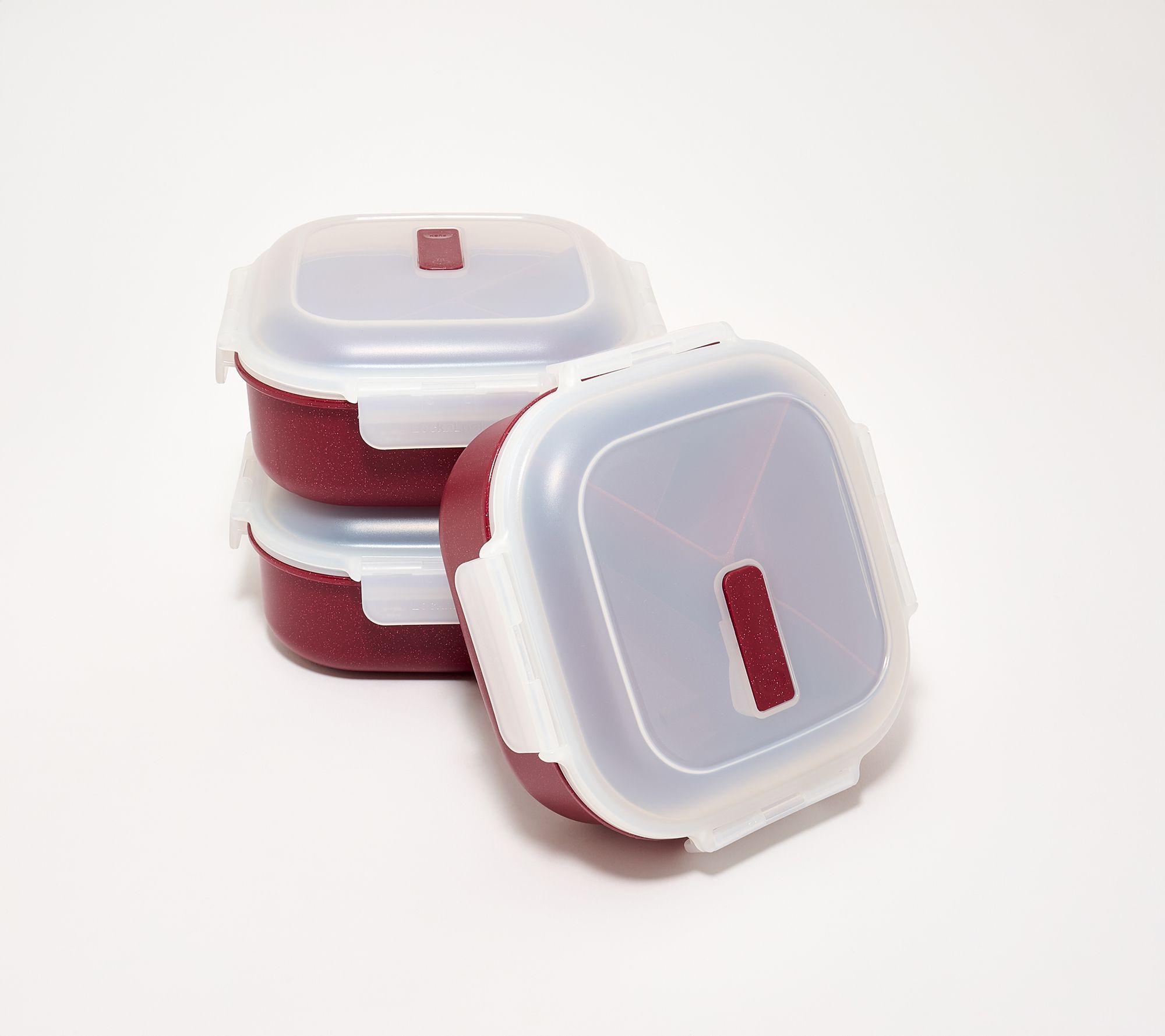 LocknLock S/3 Instant Cook Divided Container w/ Vented Lids