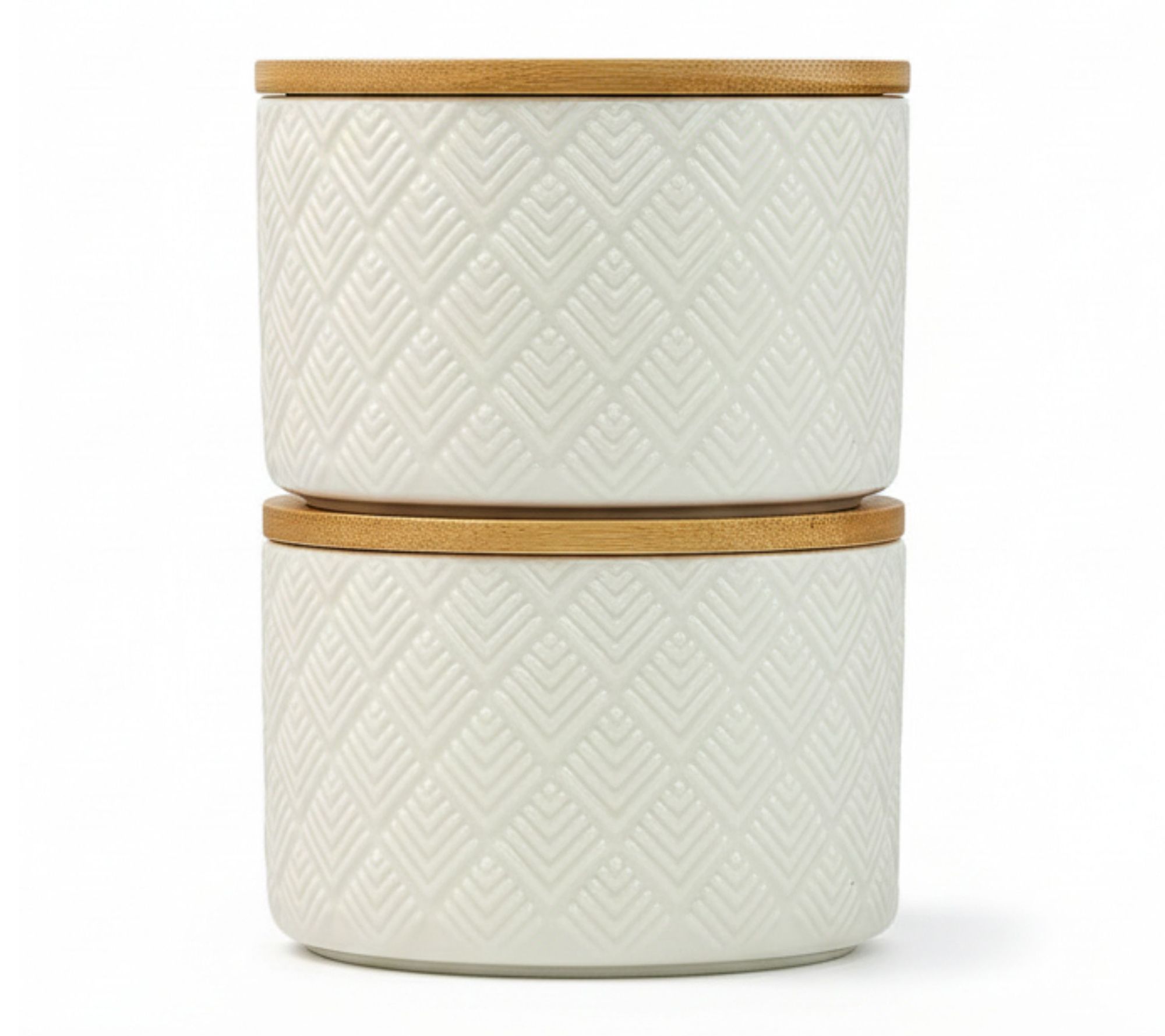 10 Strawberry Street Set of 2 Embossed Salt Cellars