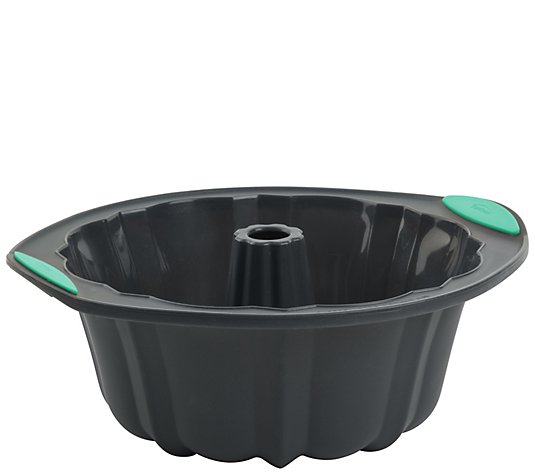 Trudeau Easy Release Silicone Fluted Cake Pan