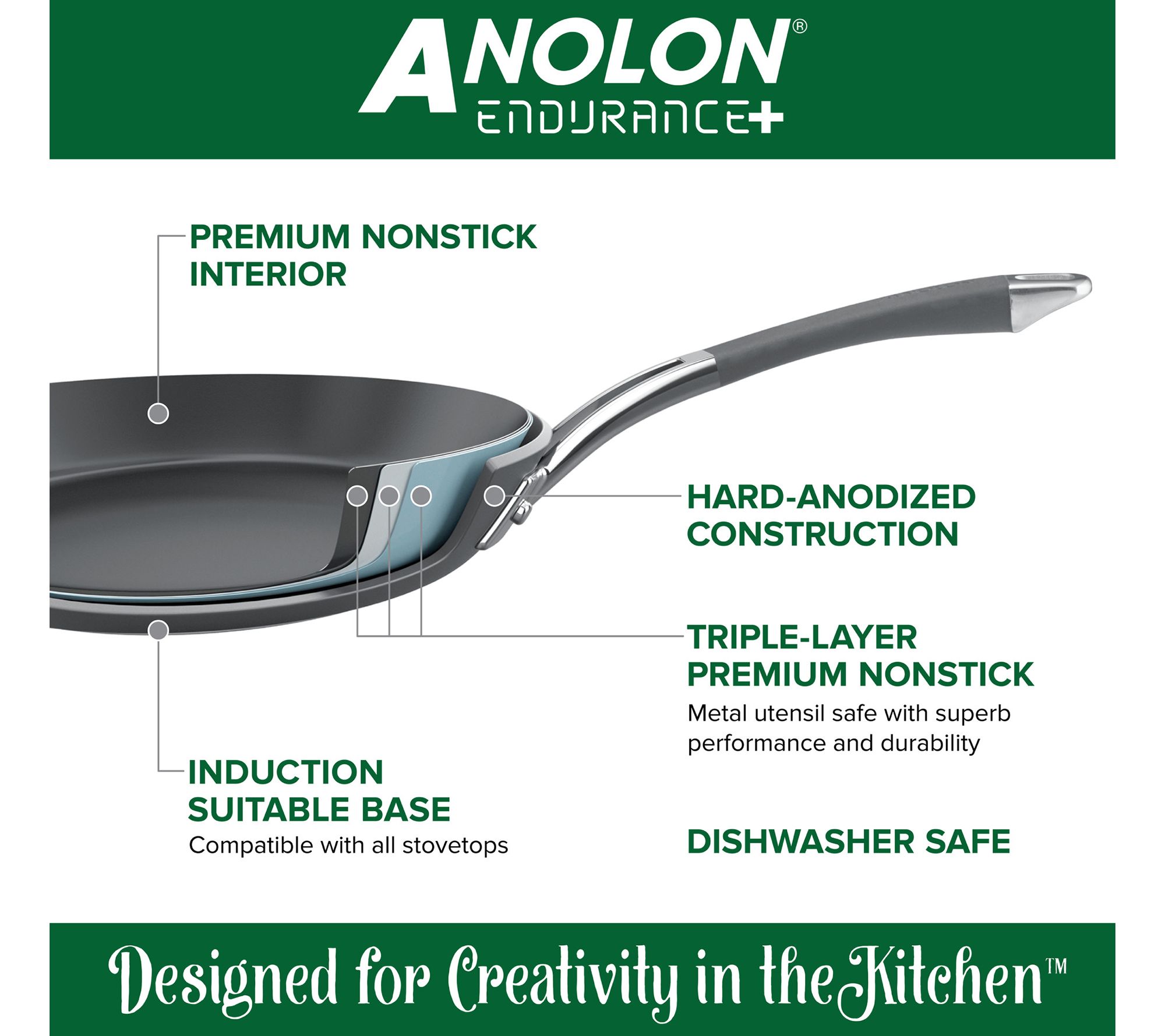 Anolon Endurance 8.5" Hard Anodized Nonstick Skillet