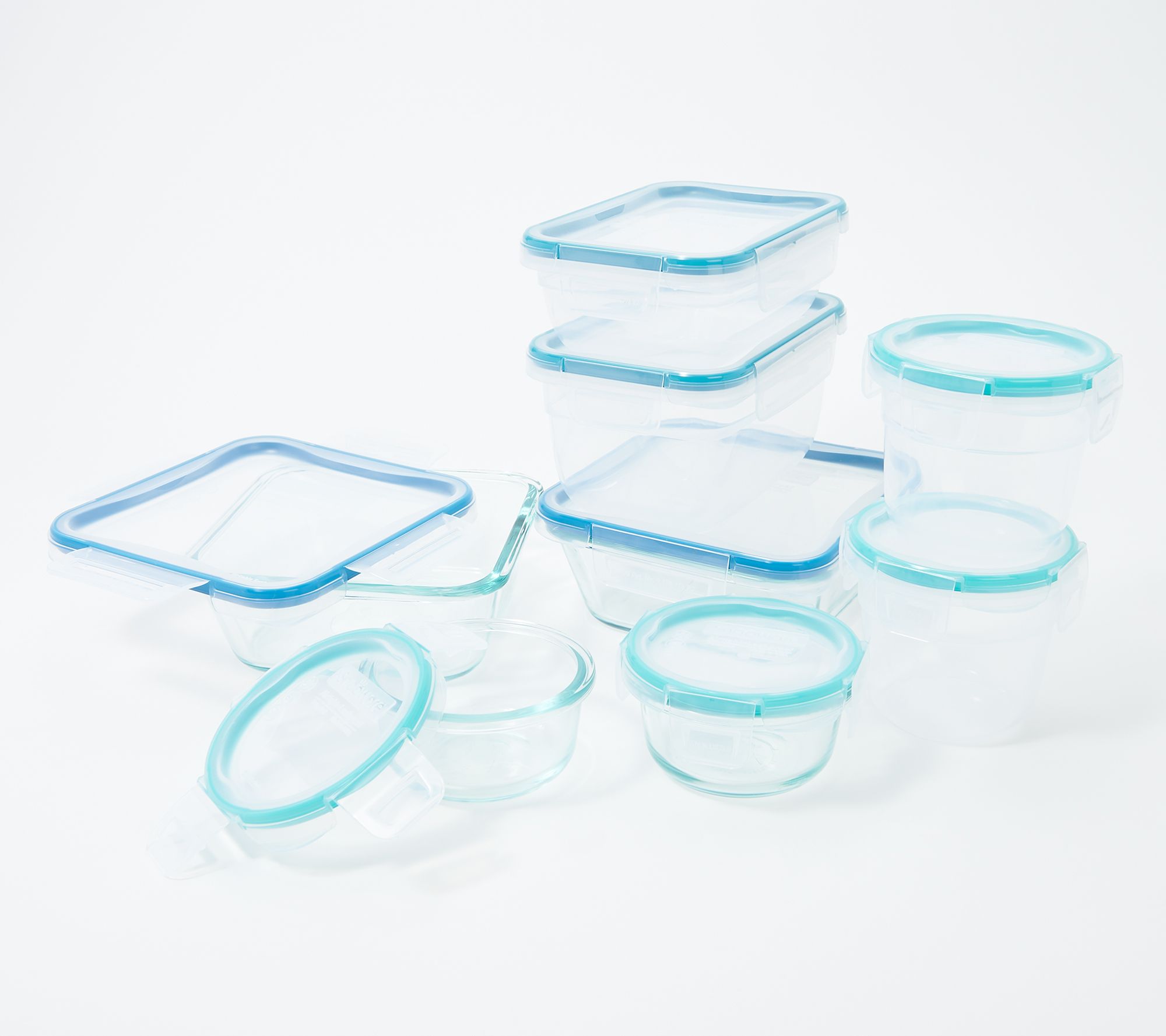 Snapware 8-Piece Mixed Glass & Plastic Storage Set Storage Set 