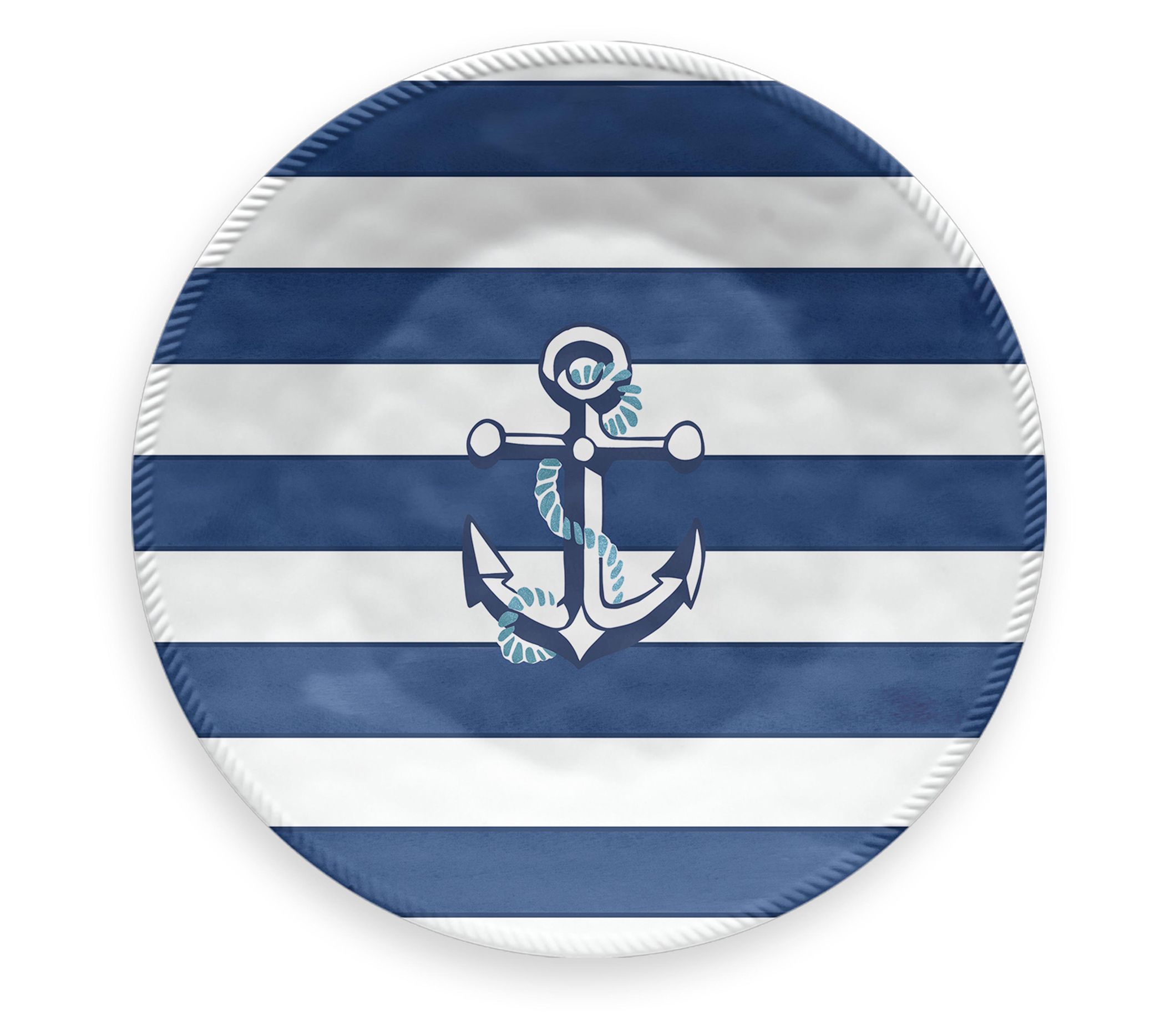 Tarhong Nautical Anchor Set of 6 8.5" Salad Plates