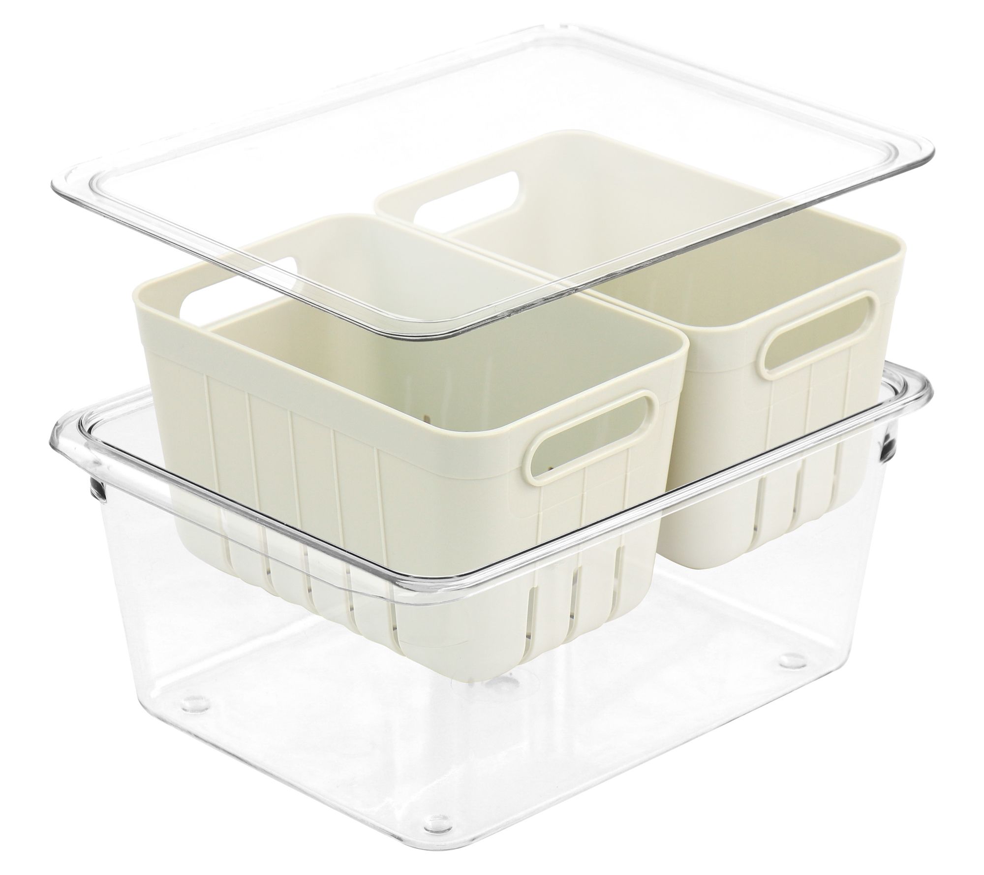 Everyday Living Square Stackable Storage Bin - Clear, 1 ct - Fry's