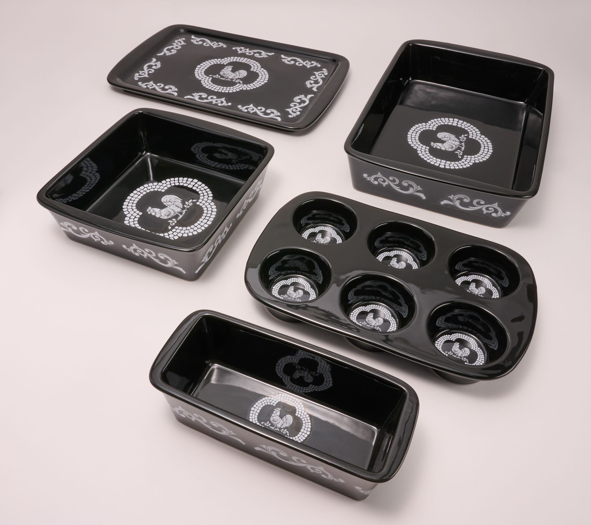 Temp-tations Doodle Doo 5-pc Essential Nestable Bakeware Set