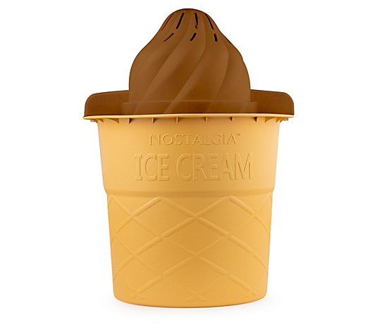 Nostalgia 4-Quart Swirl Cone Ice Cream Maker