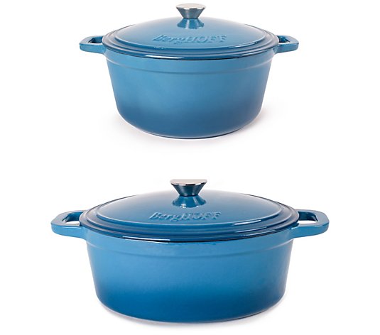 BergHOFF Neo 4pc Cast Iron Covered Dutch Oven Set