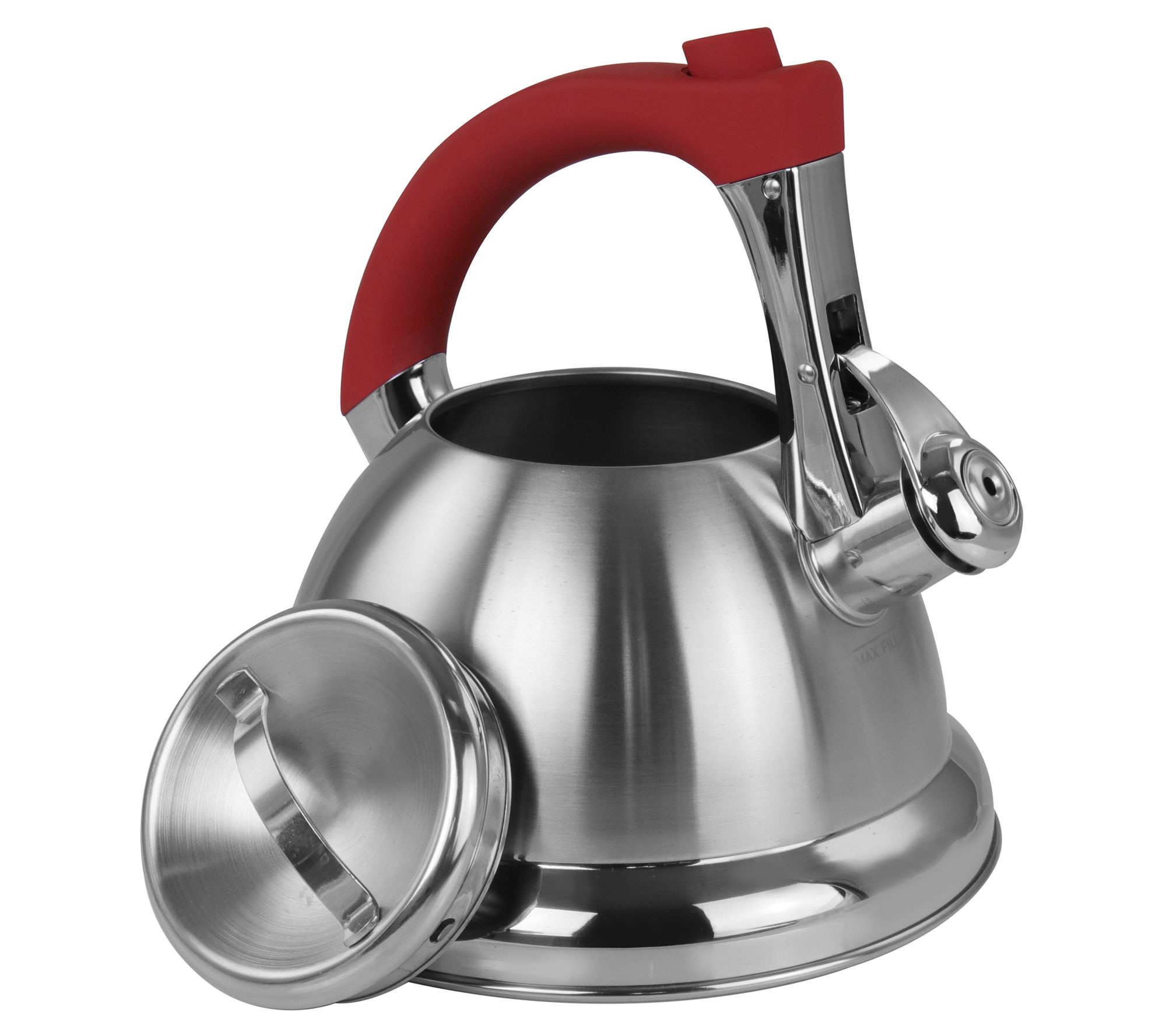 Gibson Mr Coffee 1.5 Quarts Stainless Steel Whistling Stovetop Tea