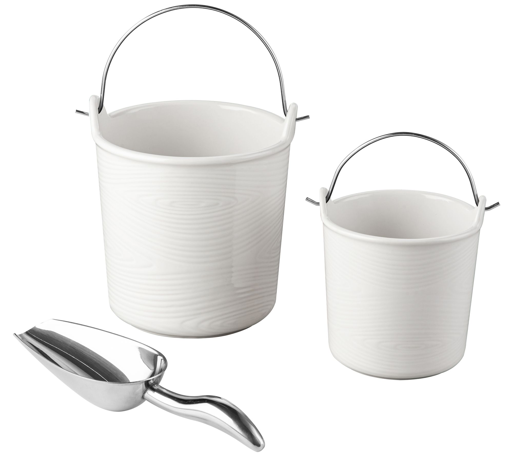 Temp-tations Woodland 1.5-qt & 20-oz Stoneware Buckets w/Scoop