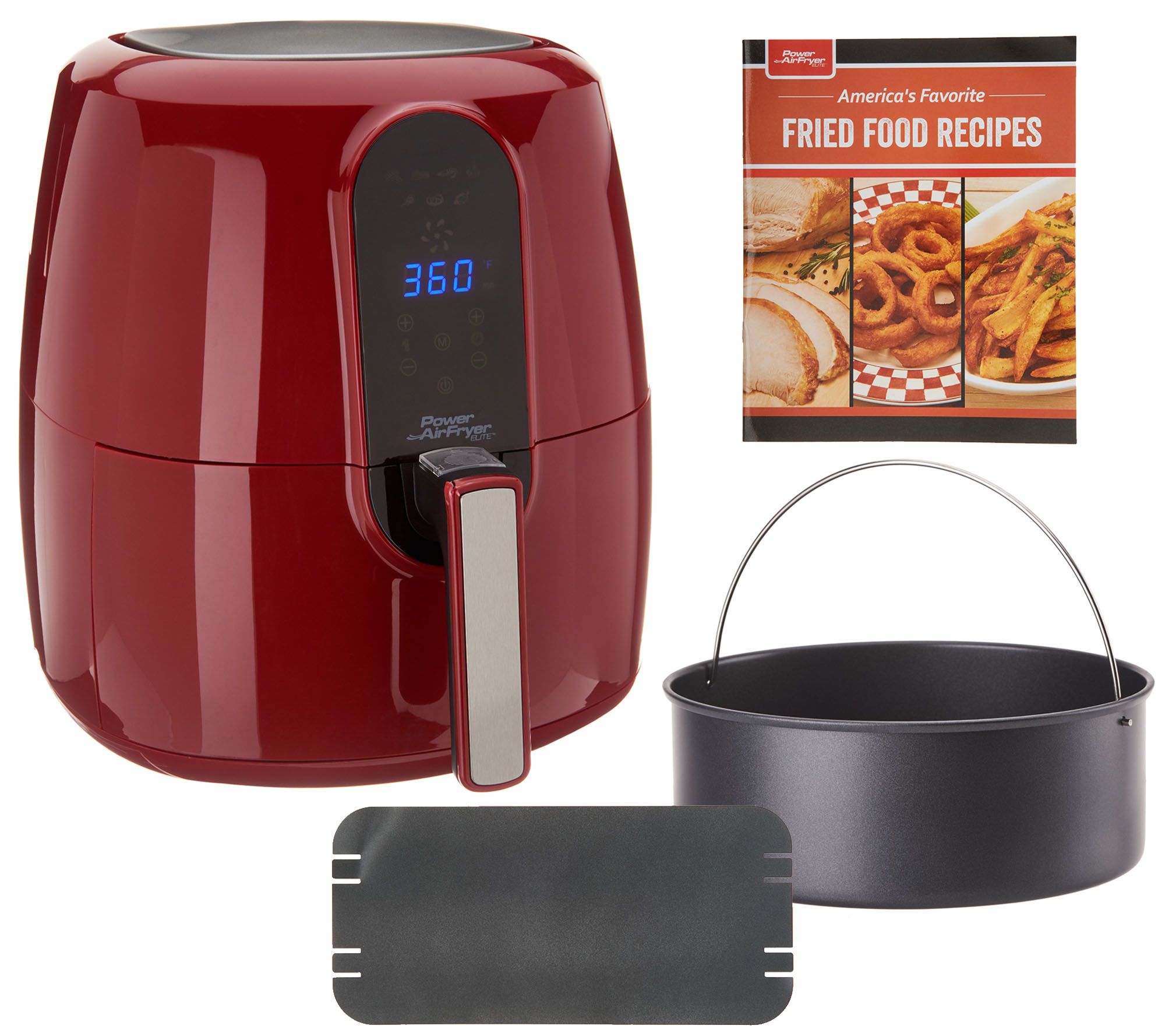 PowerXL Air Fryer Oven 8-qt with Accessories and Recipe Booklet on QVC 