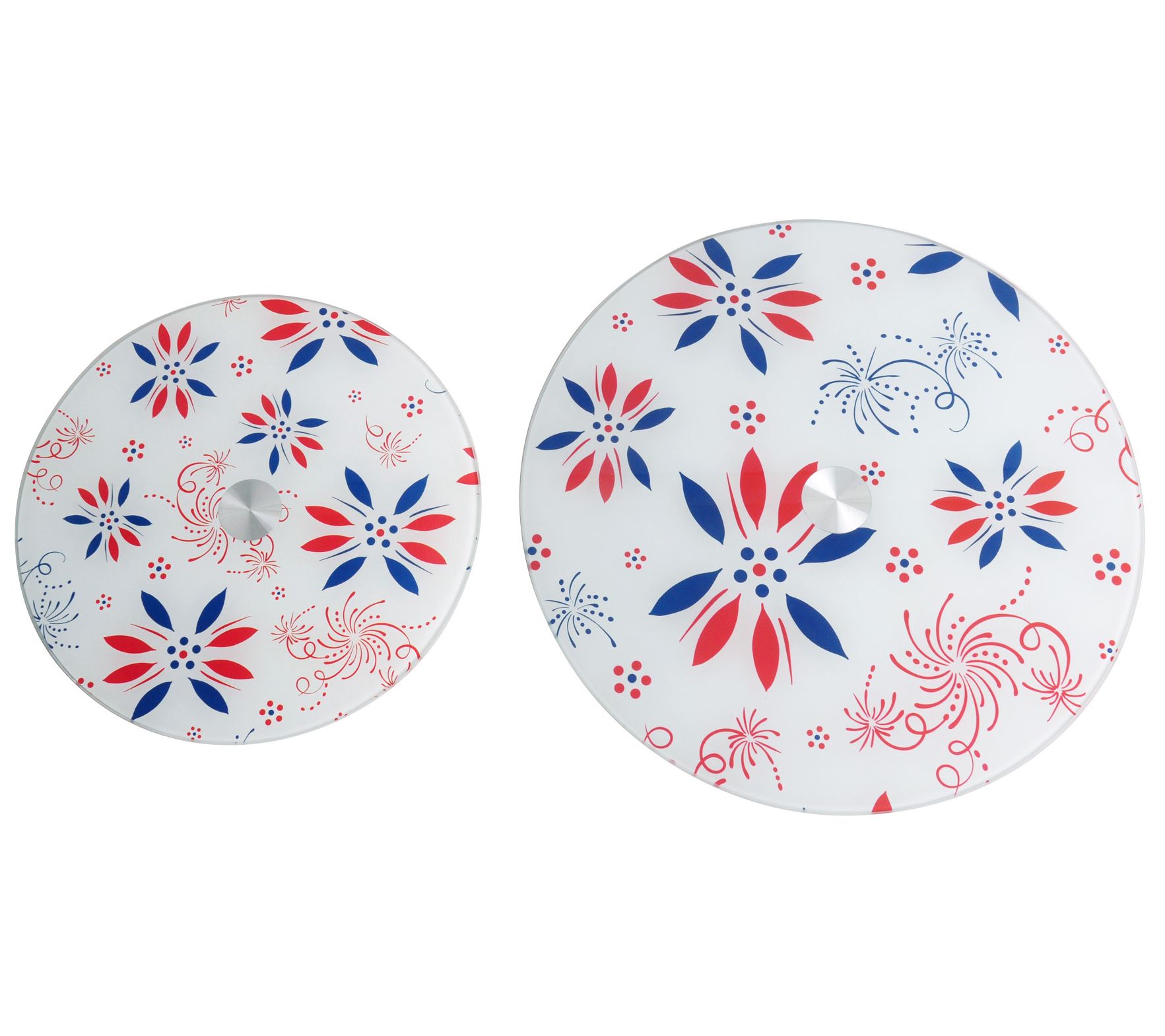 "As Is" Temptations Seasonal 10" & 13" Glass Lazy Susans