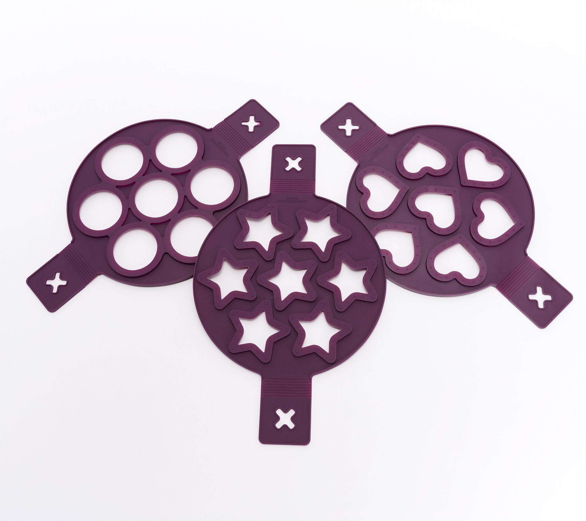 Good Housekeeping Set of 3 Muliti-Shaped Pancake Molds