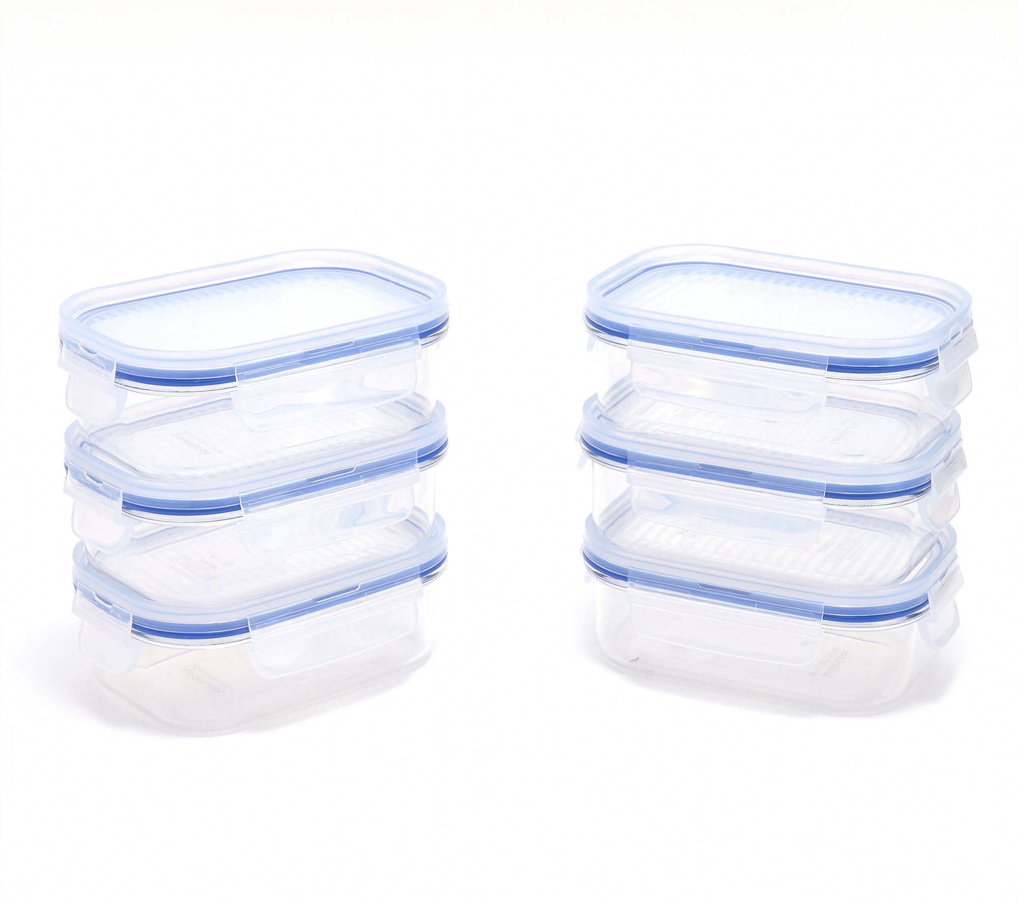 LocknLock Set of 6 Mini Stackable Tritan Rectangles