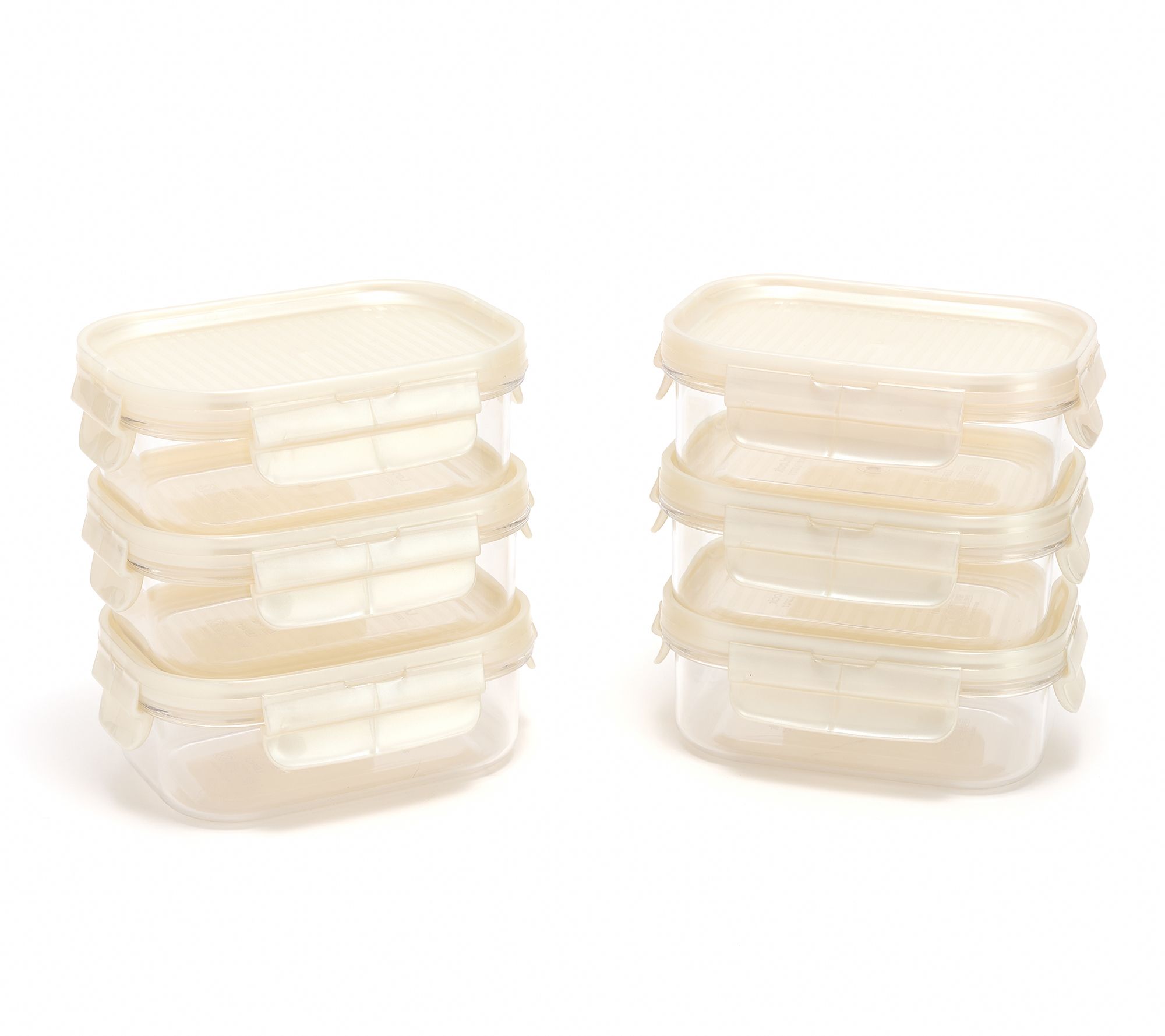 LocknLock Set of 6 Mini Stackable Tritan Rectangles