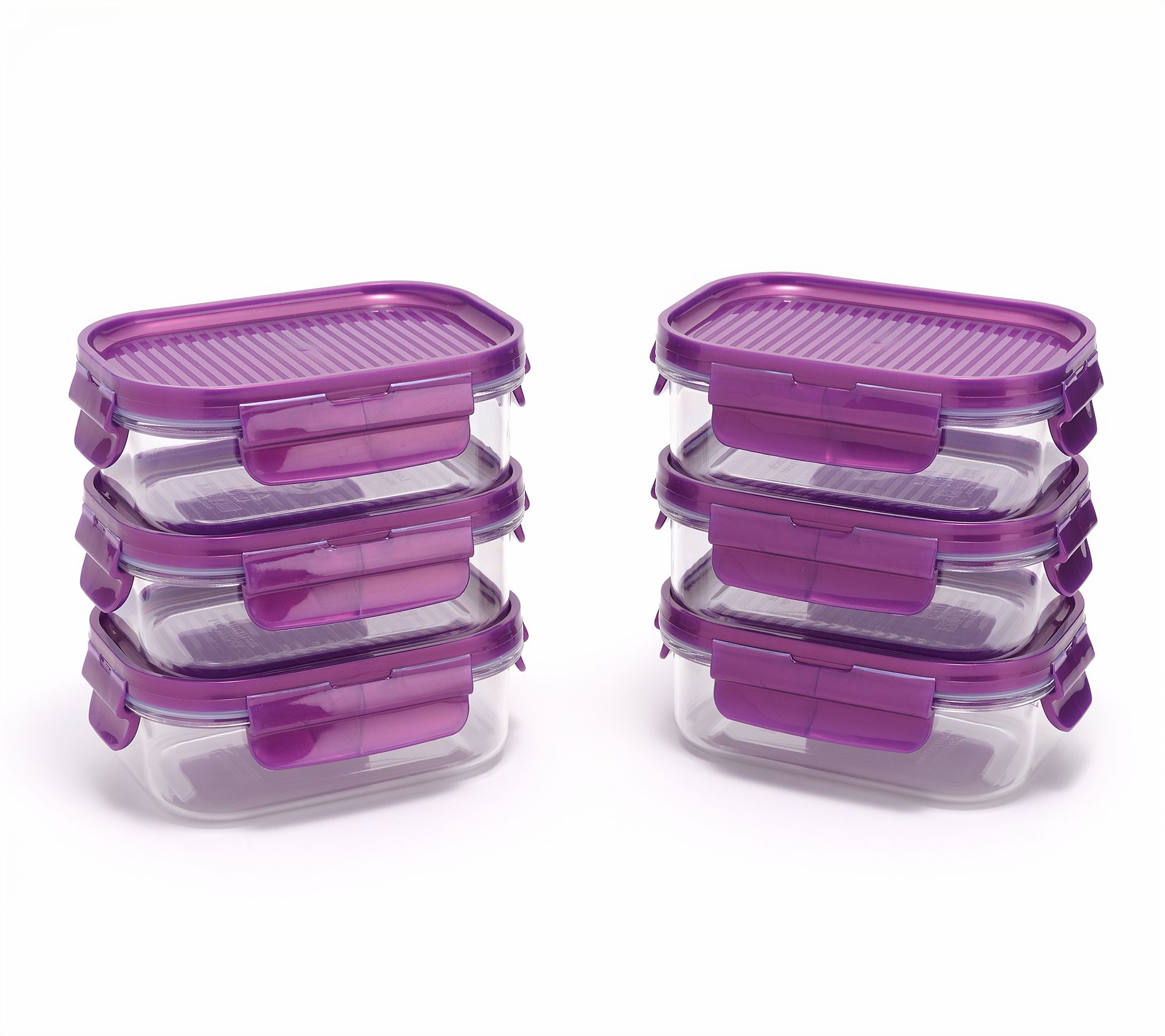 LocknLock Set of 6 Mini Stackable Tritan Rectangles