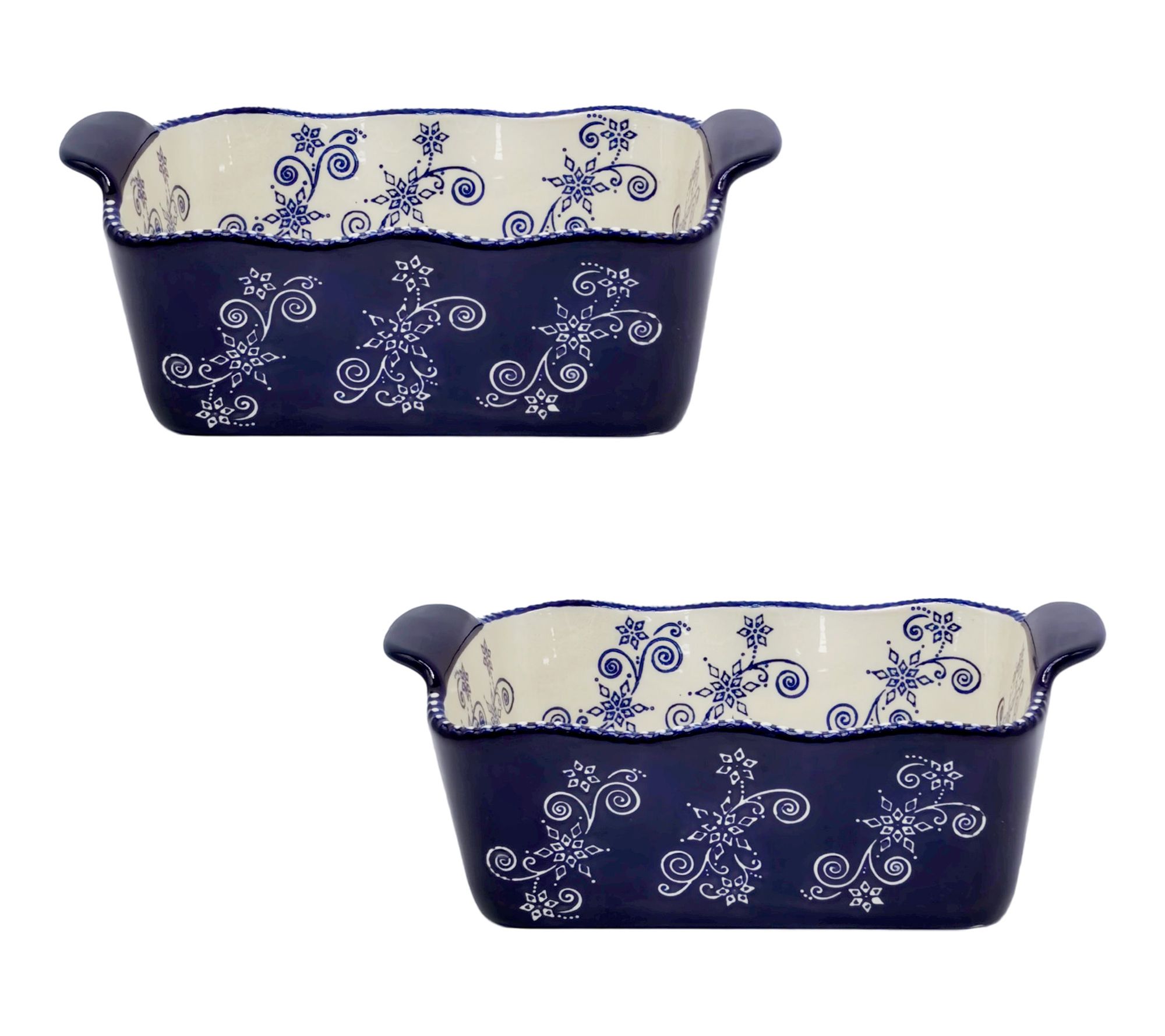 Temp-tations Seasonal Set of (2) 1.75-qt Loaf Pans