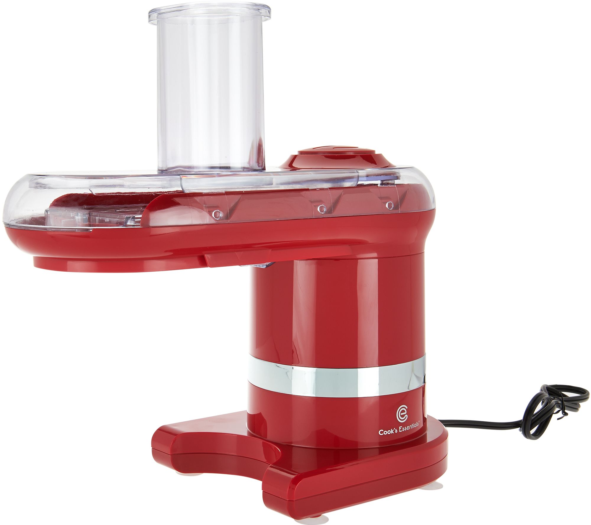 Cook's Essentials Electric Mandoline with 7 Blades & Lid