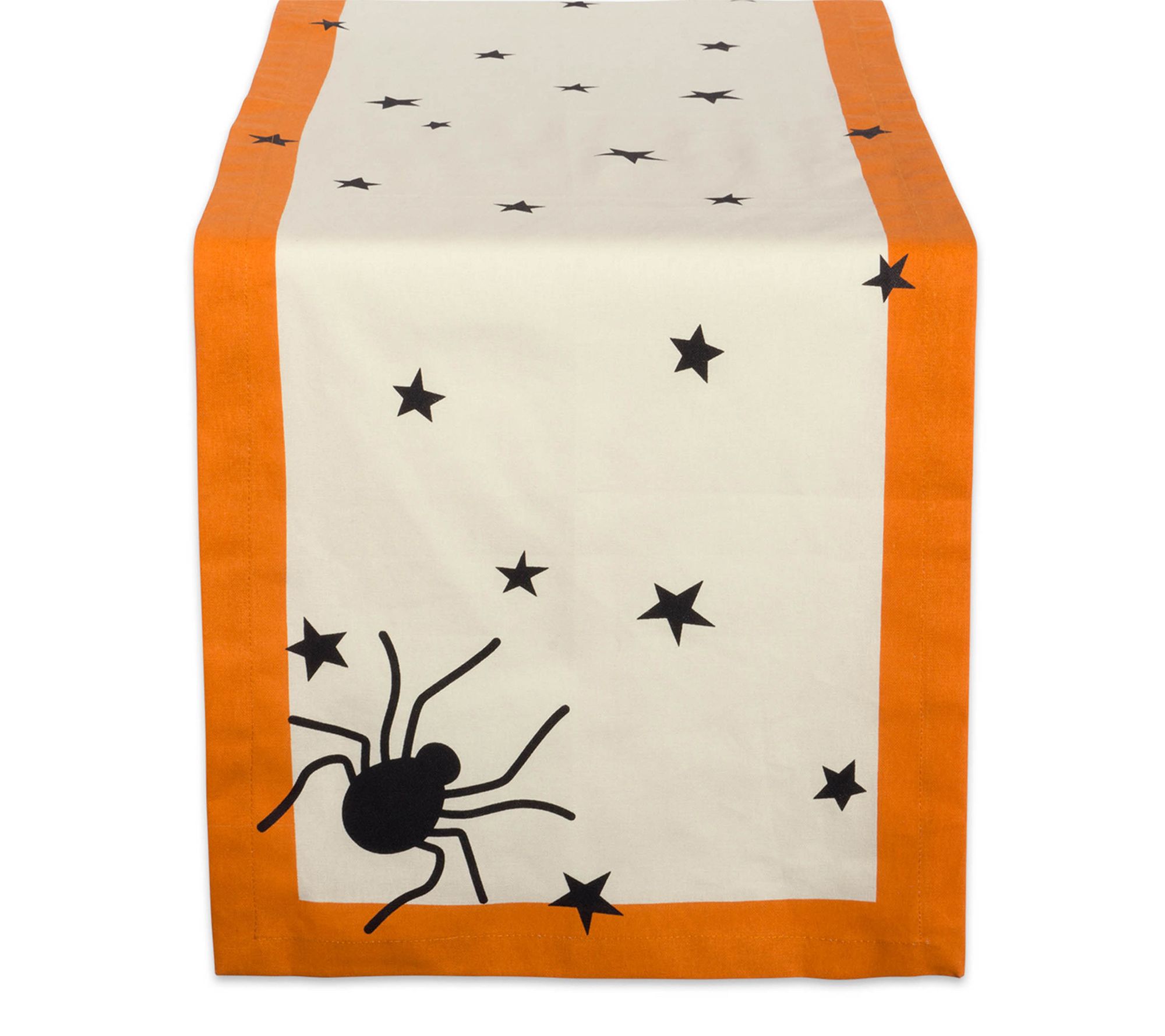 Design Imports Black Stars Printed Table Runner