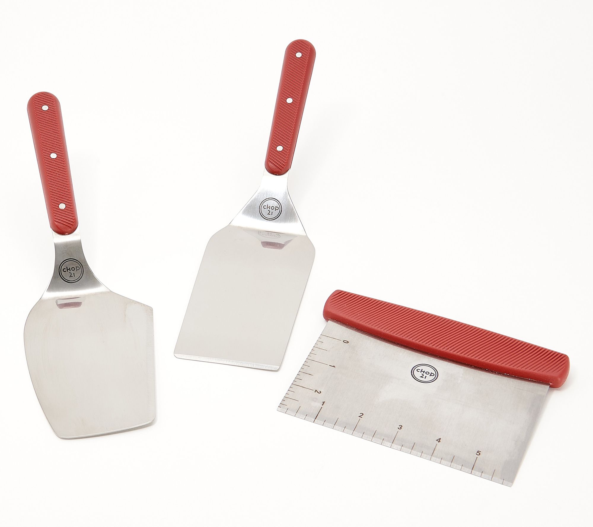 Chop 21 Griddle Accessory Set with Spatulas and Squeeze Bottles