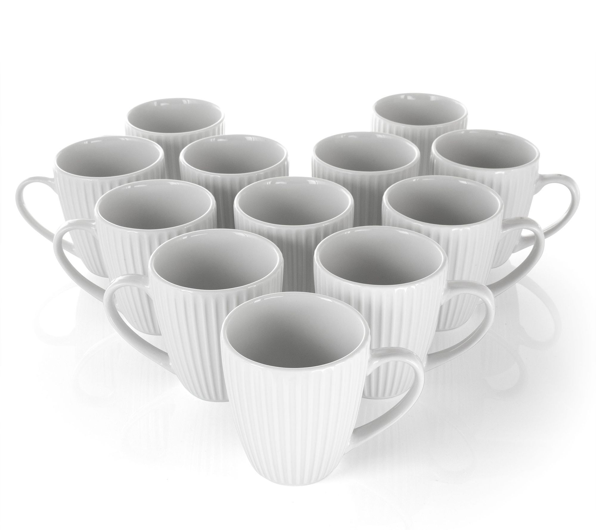 Gibson Home Gracious Dining Espresso Saucer & Cup Set w/ Stand, 13 Pieces 