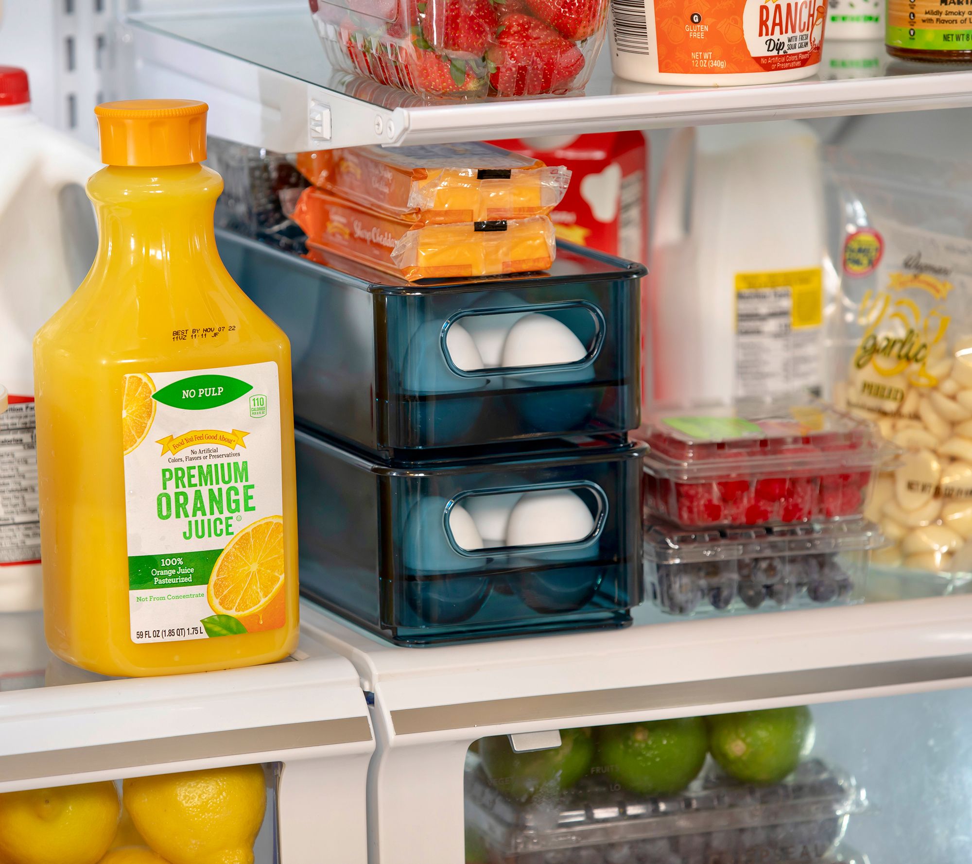 Kitchen Hanging Organizer Refrigerator Egg Fruit Vegetables Storage Box  Drawer
