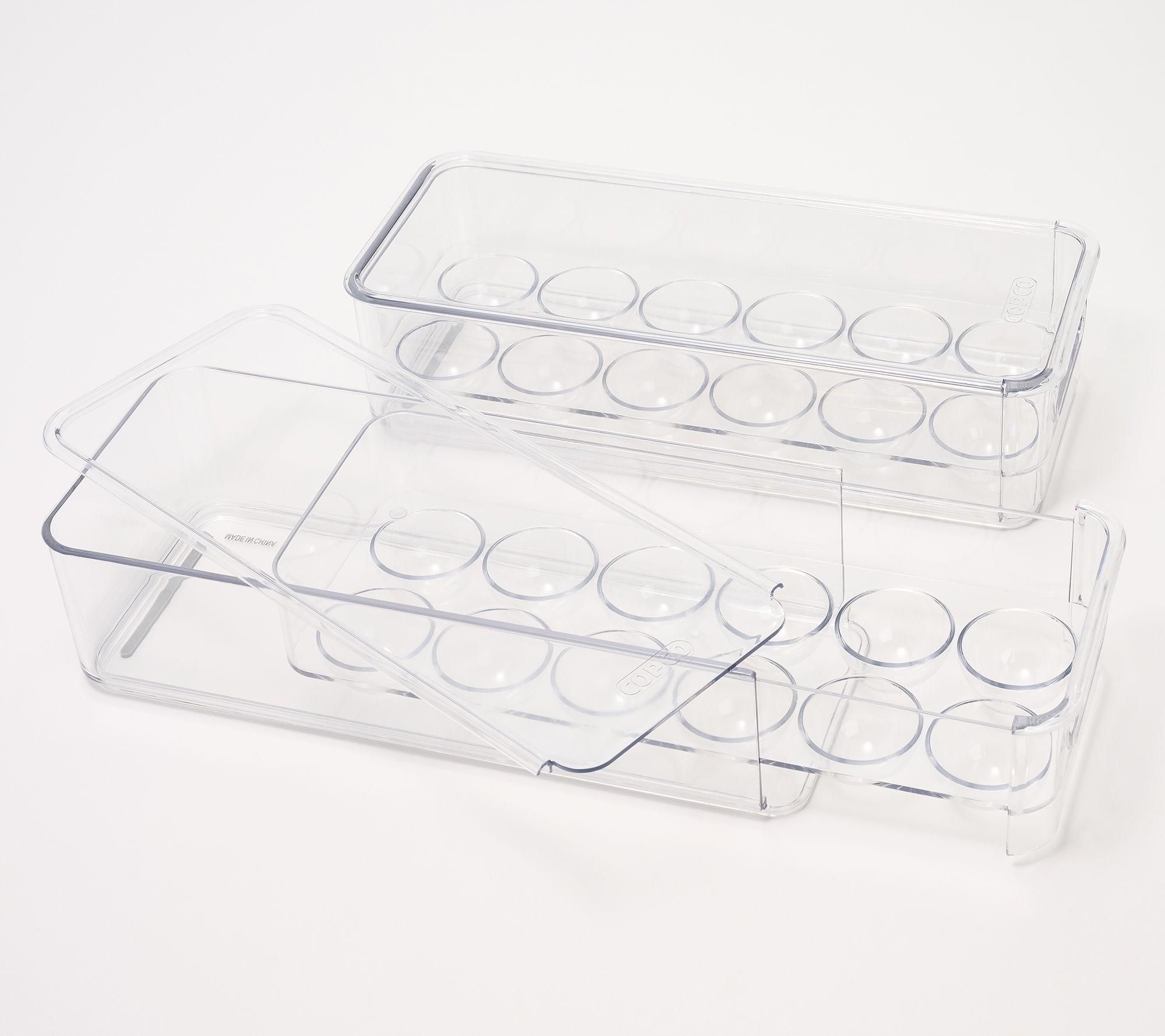 Copco Set of 2 Stackable Egg Storage Drawers