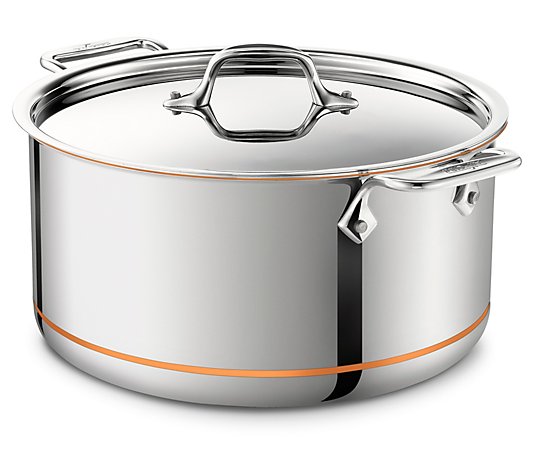 All Clad 8-qt Copper Core Stockpot with Lid