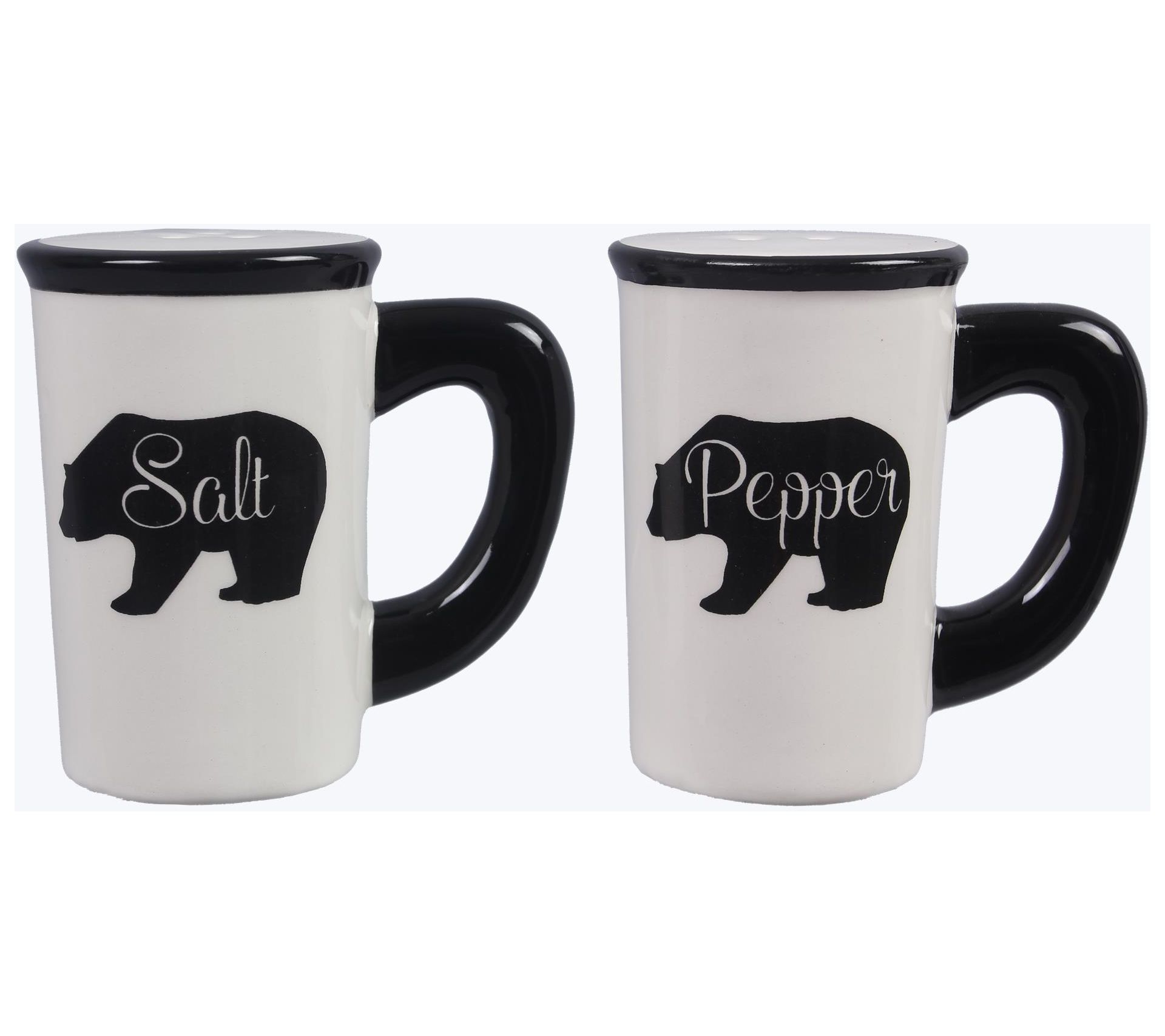 Young's Inc 2-Piece Ceramic Cabin Salt & Pepper Shaker Set