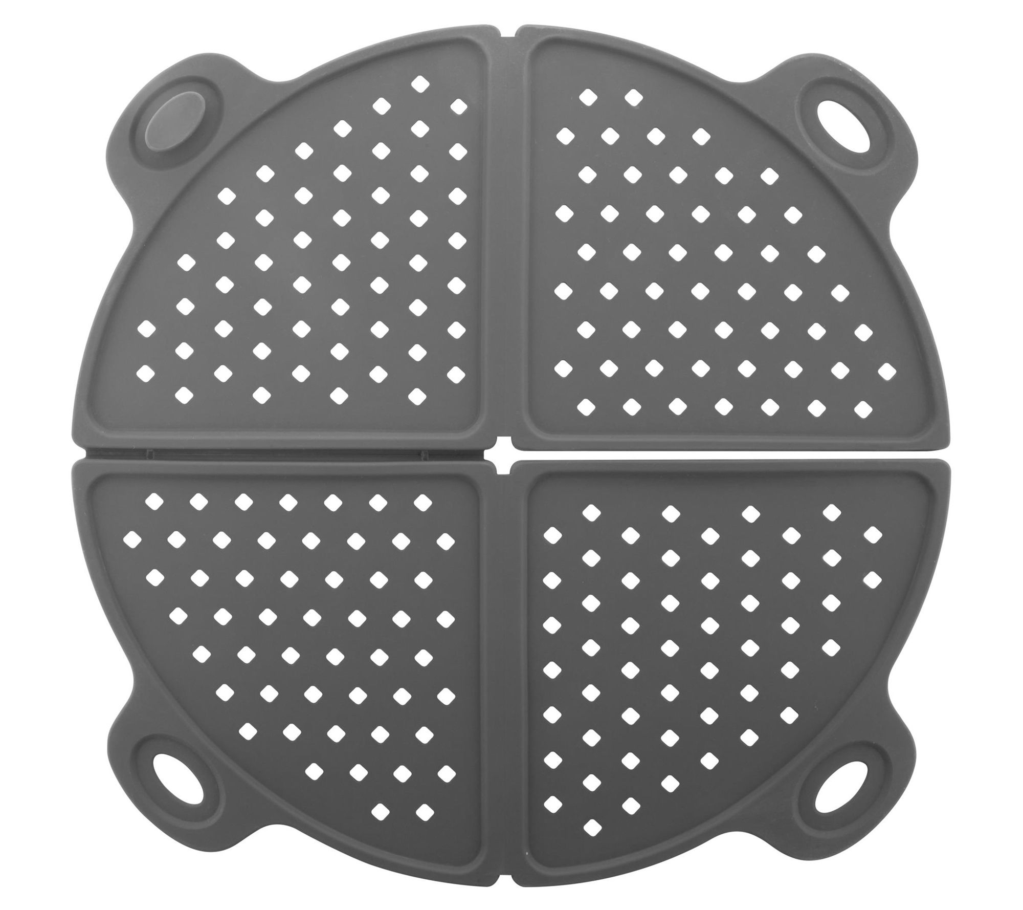 Grand Fusion Collapsible Silicone Splatter Guard Cover, Microwave Safe, White