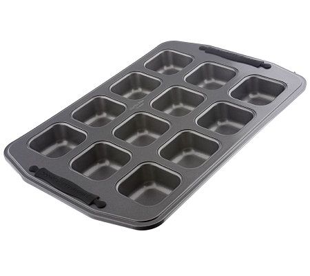CooksEssentials Nonstick 12-Cup Square Muffin Pan 