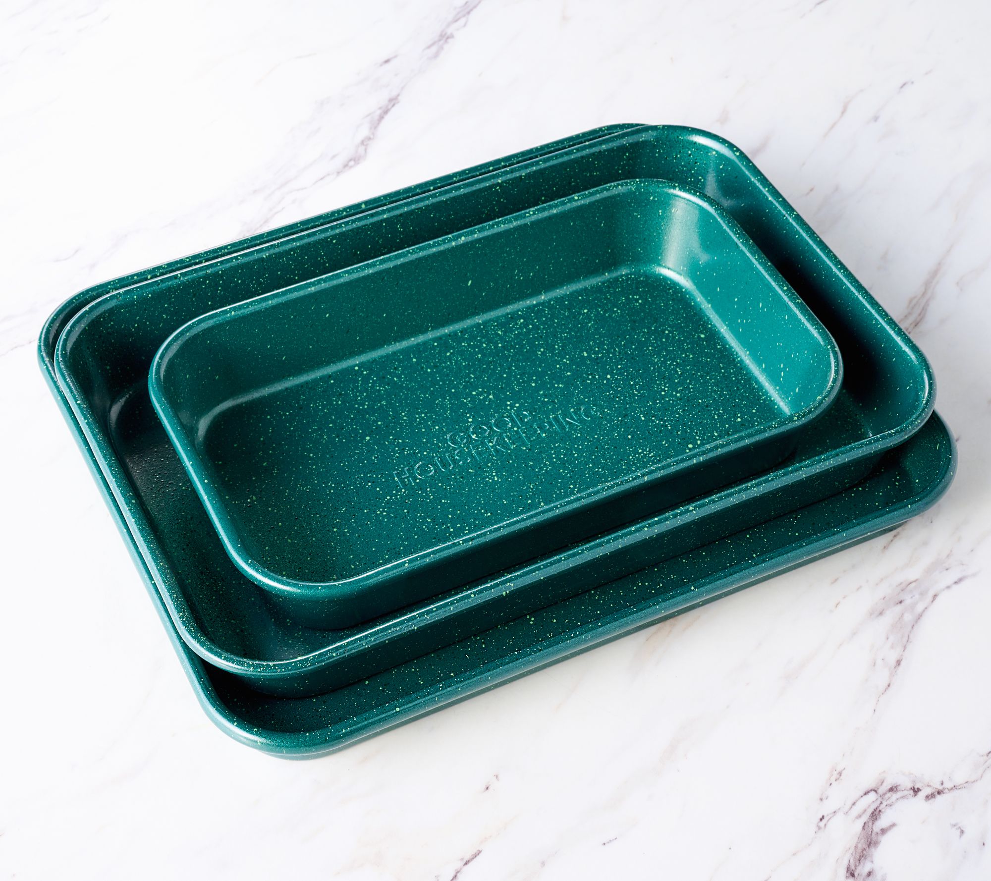 "As Is" Good Housekeeping 3Pc ReliaPan NonStick Nesting Pan Set