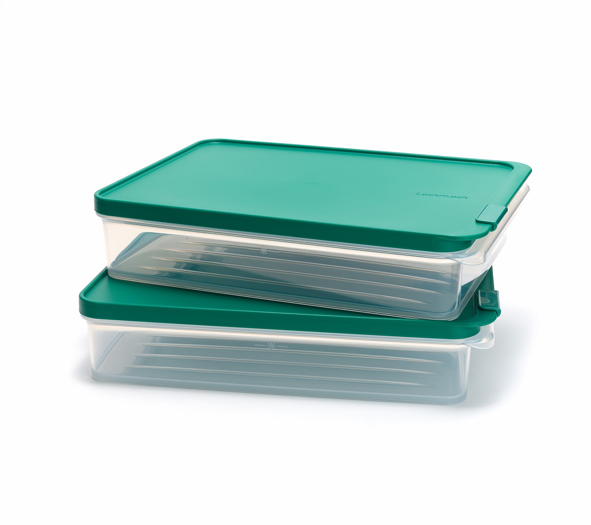 LocknLock Set of 2 Freezer Fit Rectangle Storage Containers