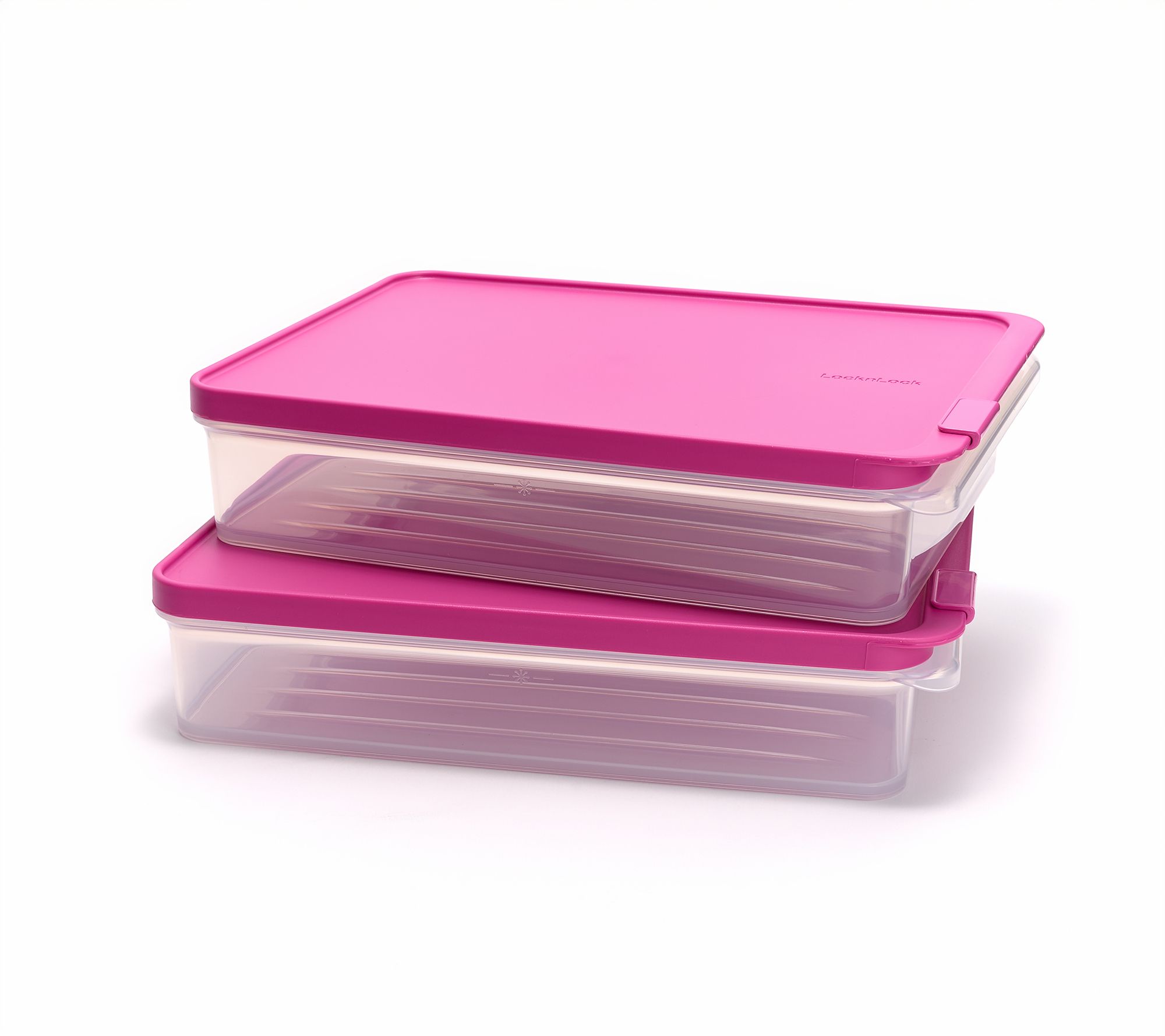 LocknLock Set of 2 Freezer Fit Rectangle Storage Containers