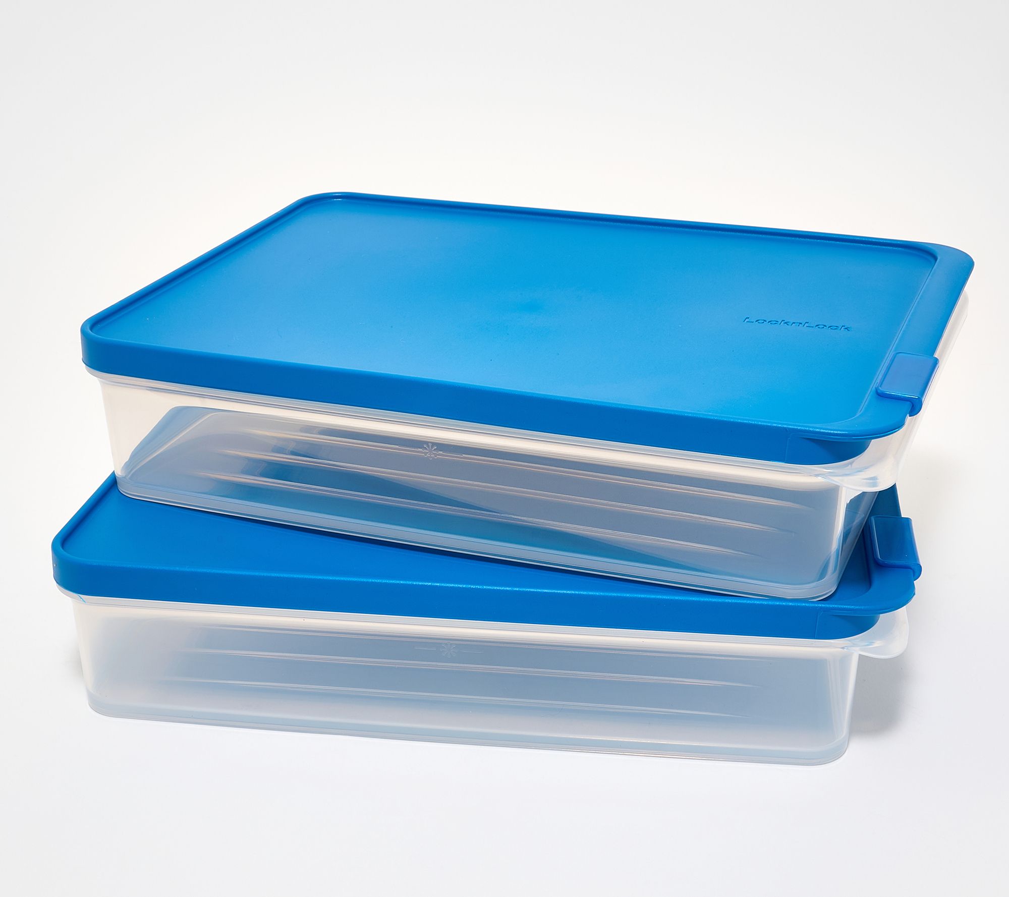 LocknLock Set of 2 Freezer Fit Rectangle Storage Containers