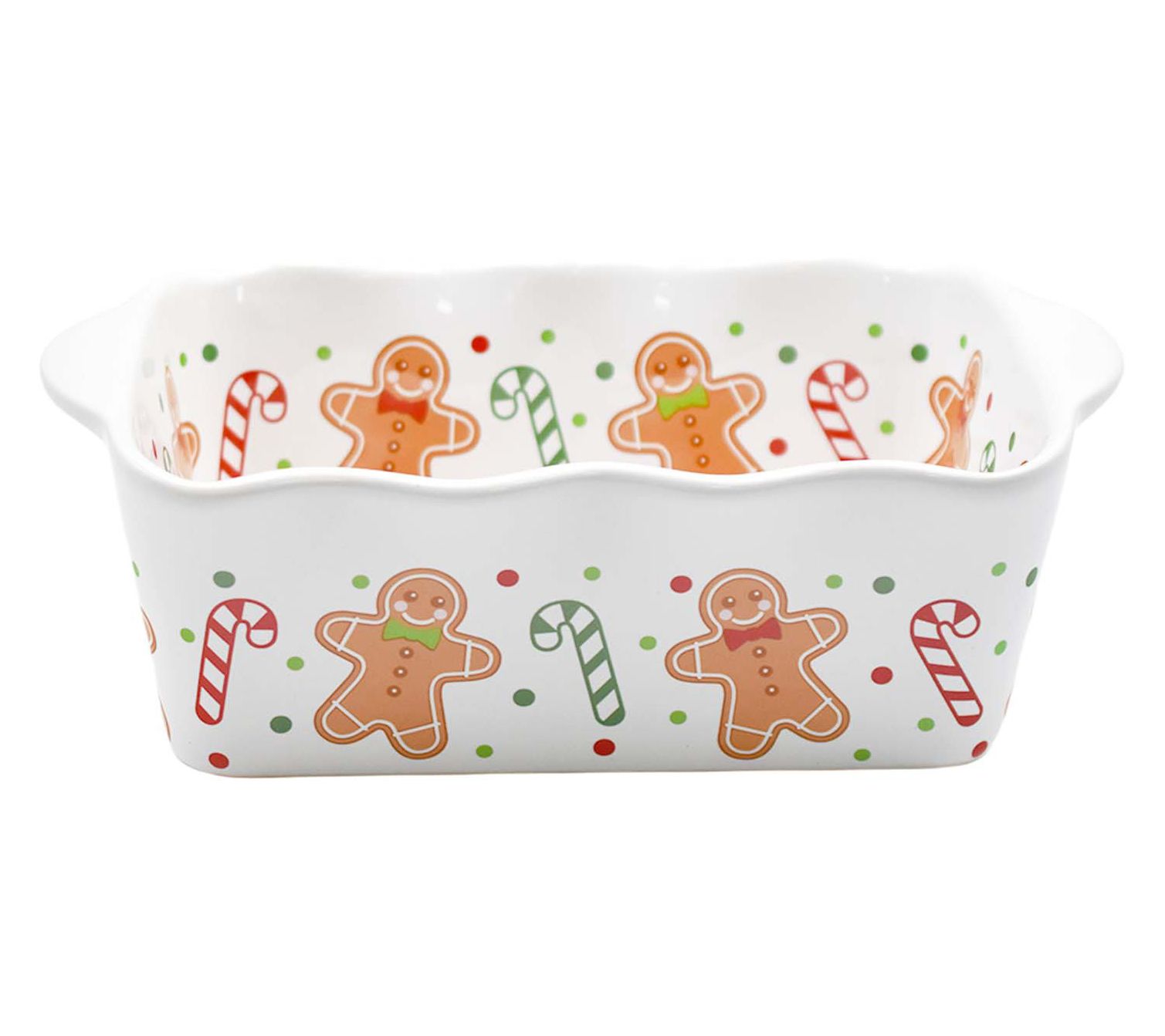 "As Is" Temp-tations Seasonal 1.75- qt Loaf Pan w/ Upswept Handles